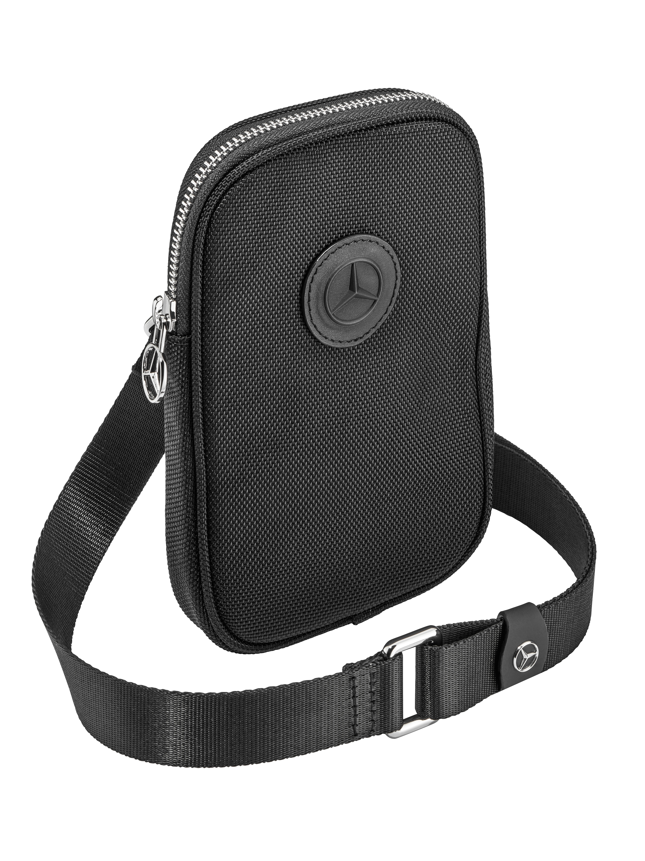 Handytasche - schwarz, Polyamid (recycelt) / Polyester (recycelt)