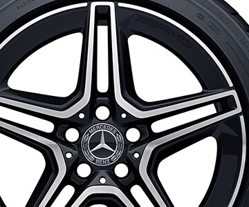 AMG 5-Doppelspeichen-Rad, 45,7 cm (18 Zoll) - 8,5 J x 18 ET 49, schwarz, glanzgedreht