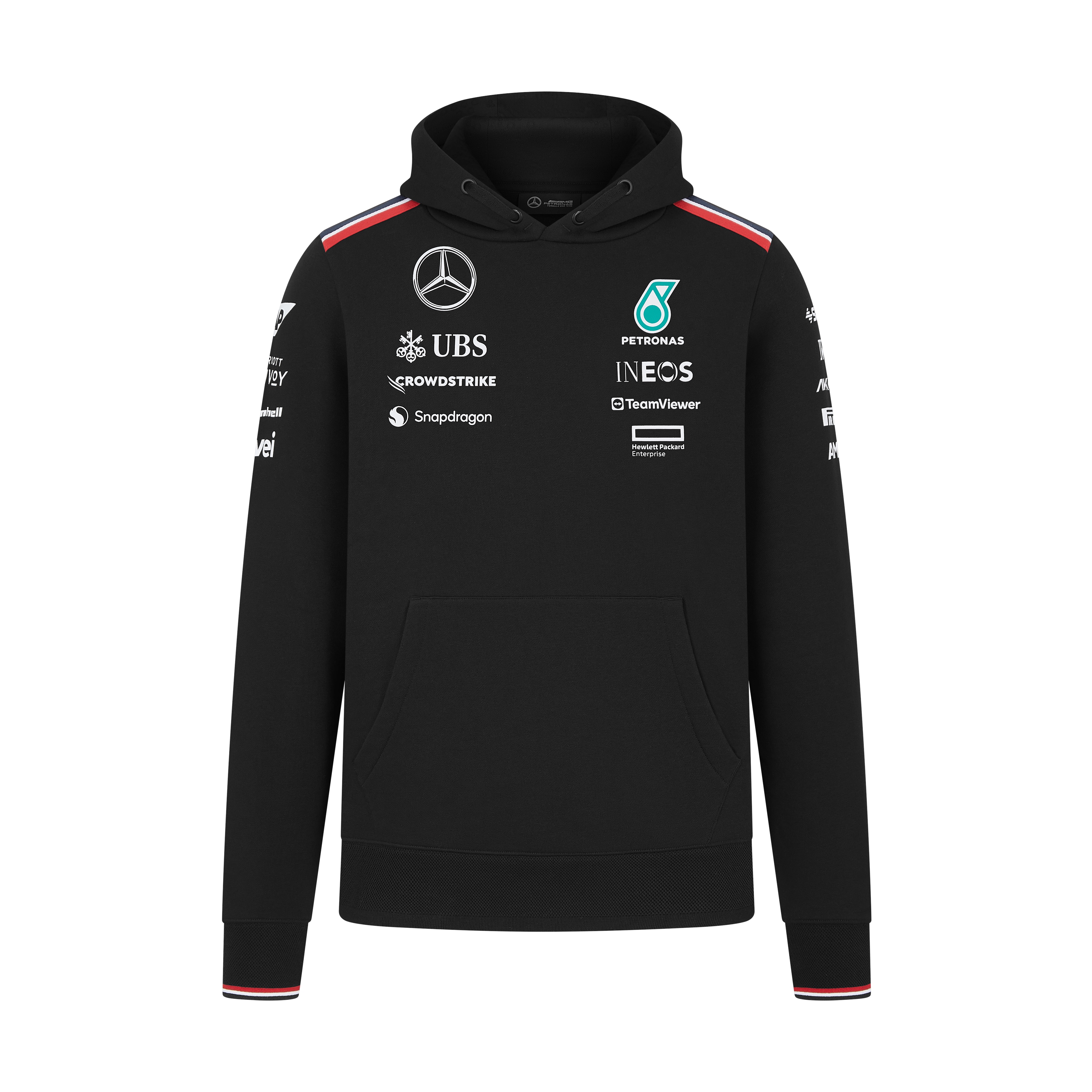 Sweathoody Unisex, Team, Mercedes-AMG F1 - schwarz, XS