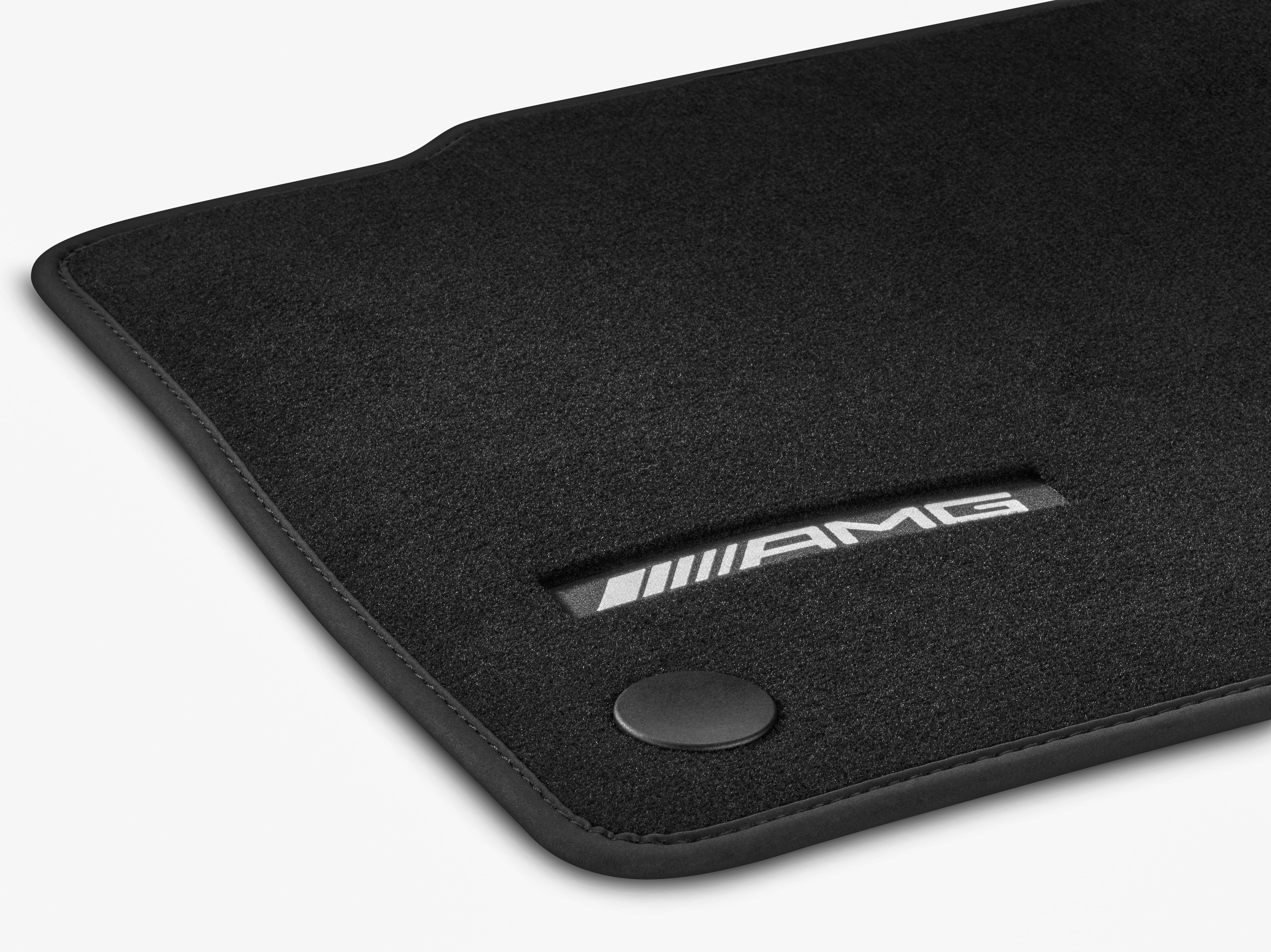 AMG Veloursmatten, Satz, 4-teilig, mit AMG Weblogo - LL, schwarz