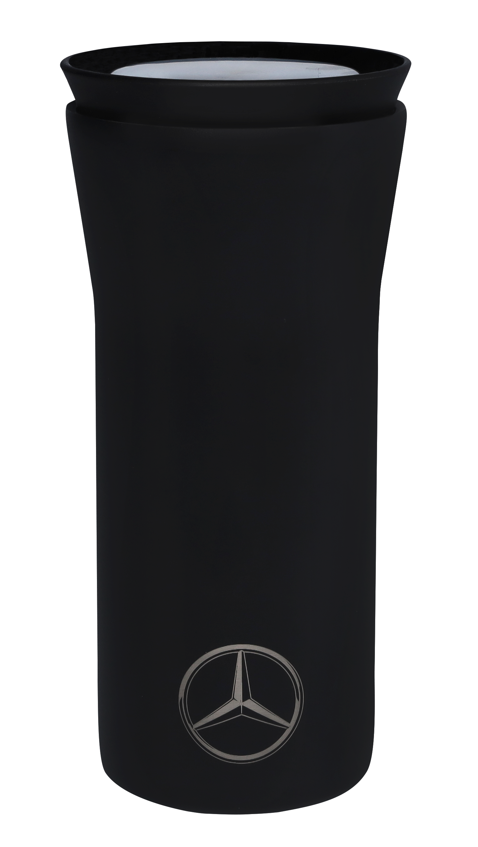 To Go Becher - schwarz / silberfarben, Edelstahl / Kunststoff, eva solo, 350 ml