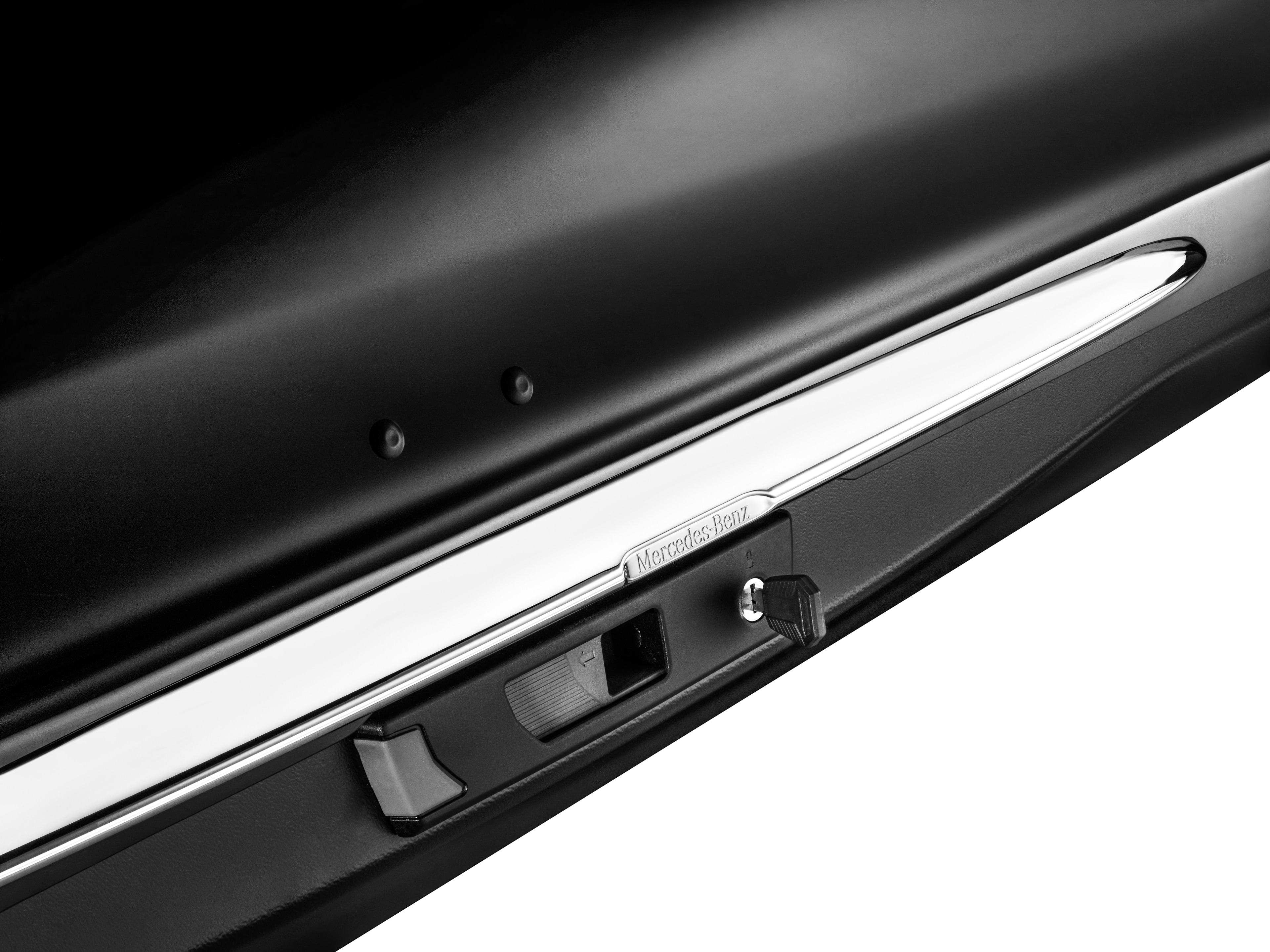 Mercedes-Benz Dachbox, XL, 590 Liter - Kunststoff, schwarz, Lack, glänzend