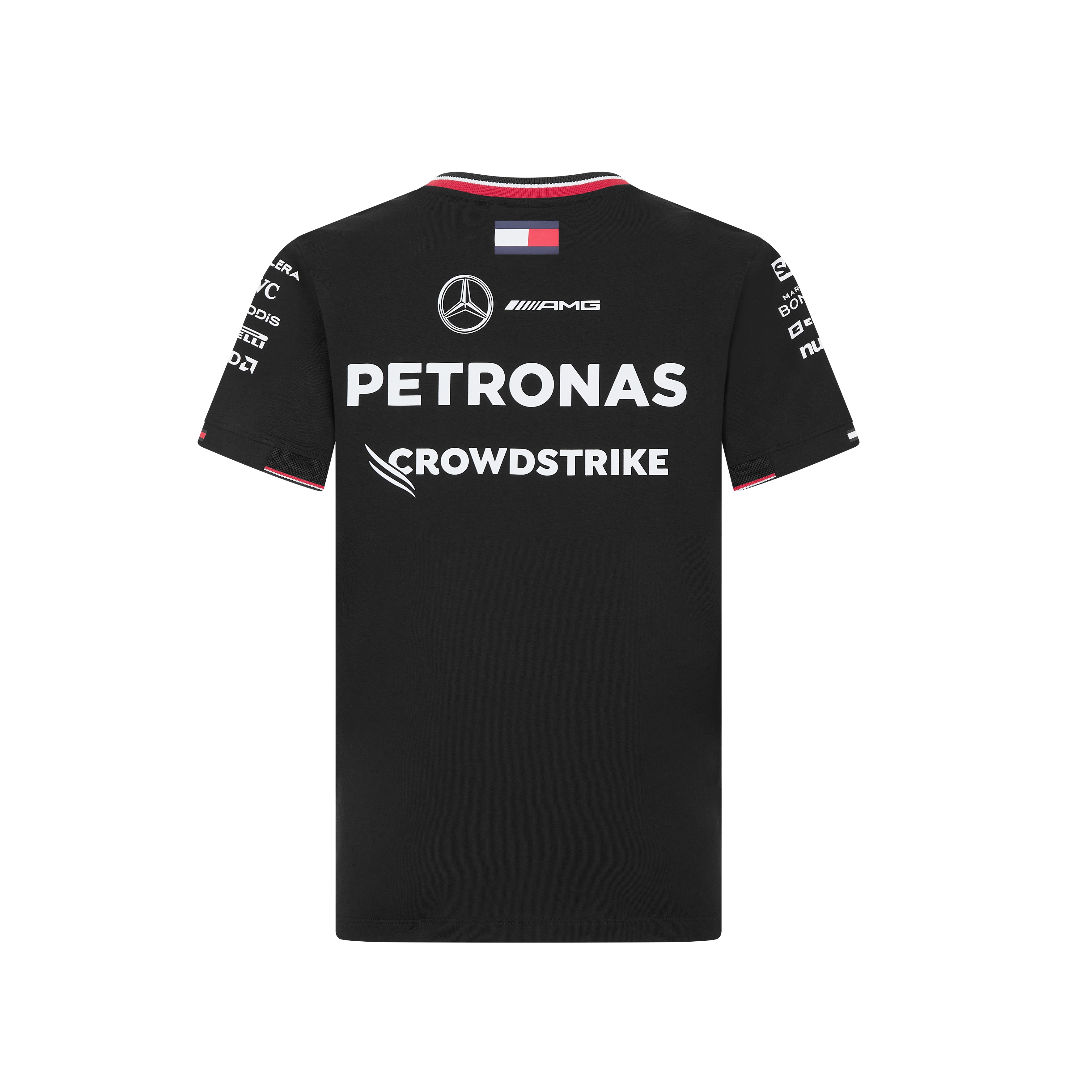 T-Shirt Kinder, Fahrer, Mercedes-AMG F1 - schwarz, 140
