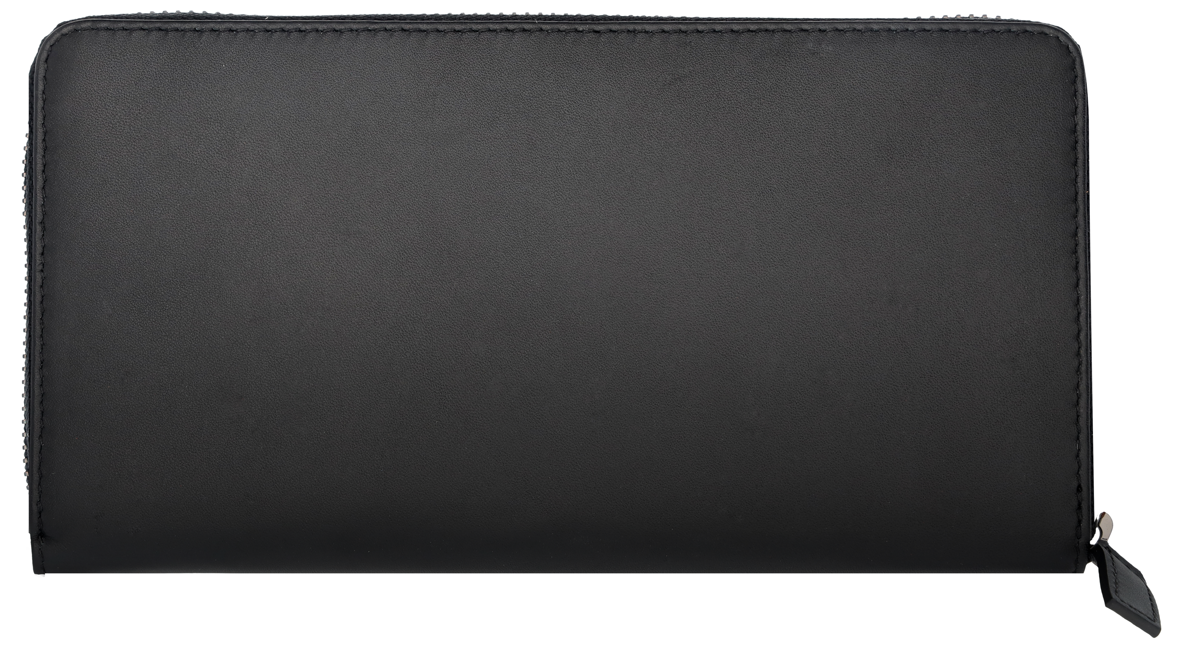 AMG Geldbörse Damen - schwarz, Rindleder / Polyester