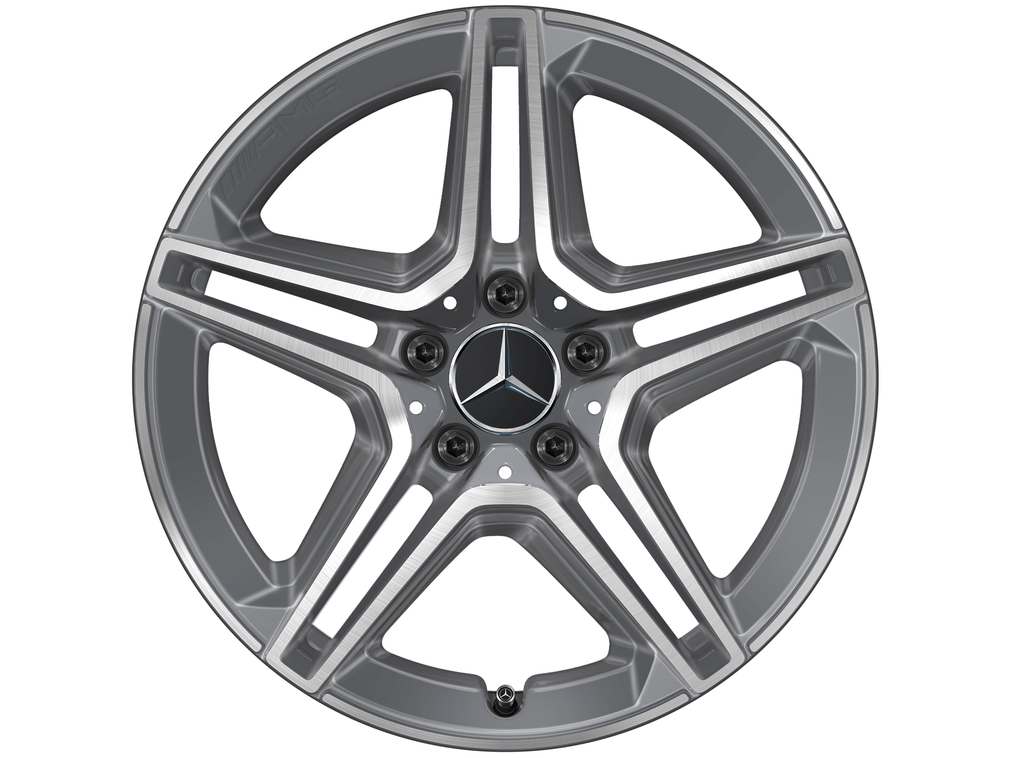 AMG 5-Doppelspeichen-Rad, 45,7 cm (18 Zoll) - 7,5 J x 18 ET 49, tremolit-metallic, glanzgedreht
