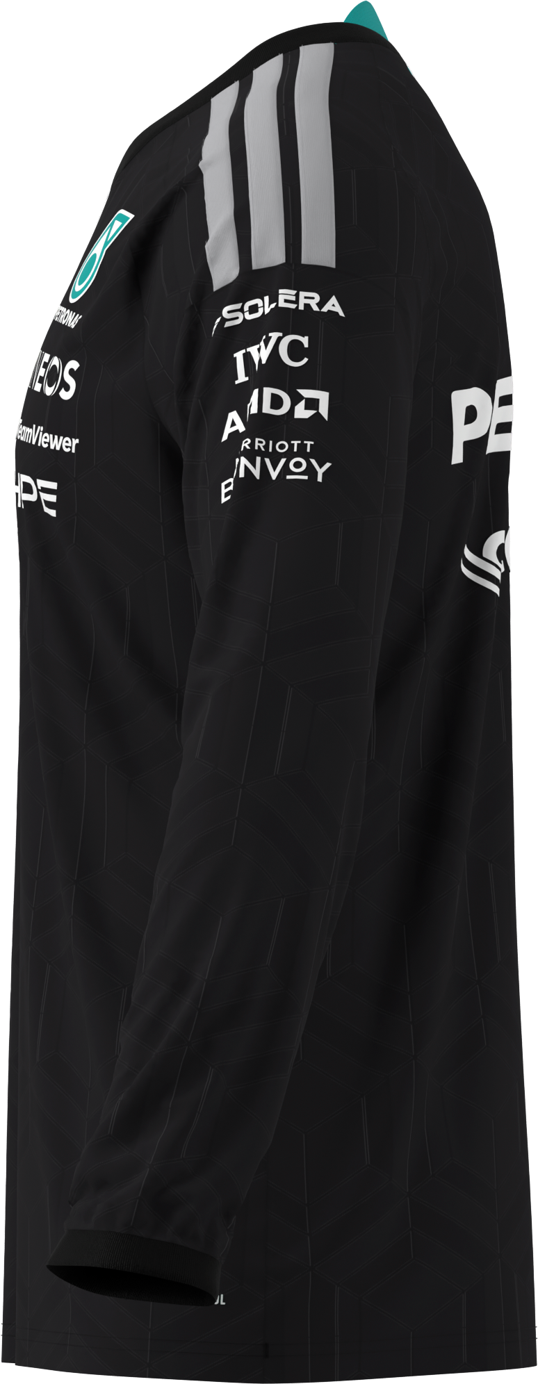 Longsleeve Herren, Fahrer, Mercedes-AMG F1 - schwarz, XS