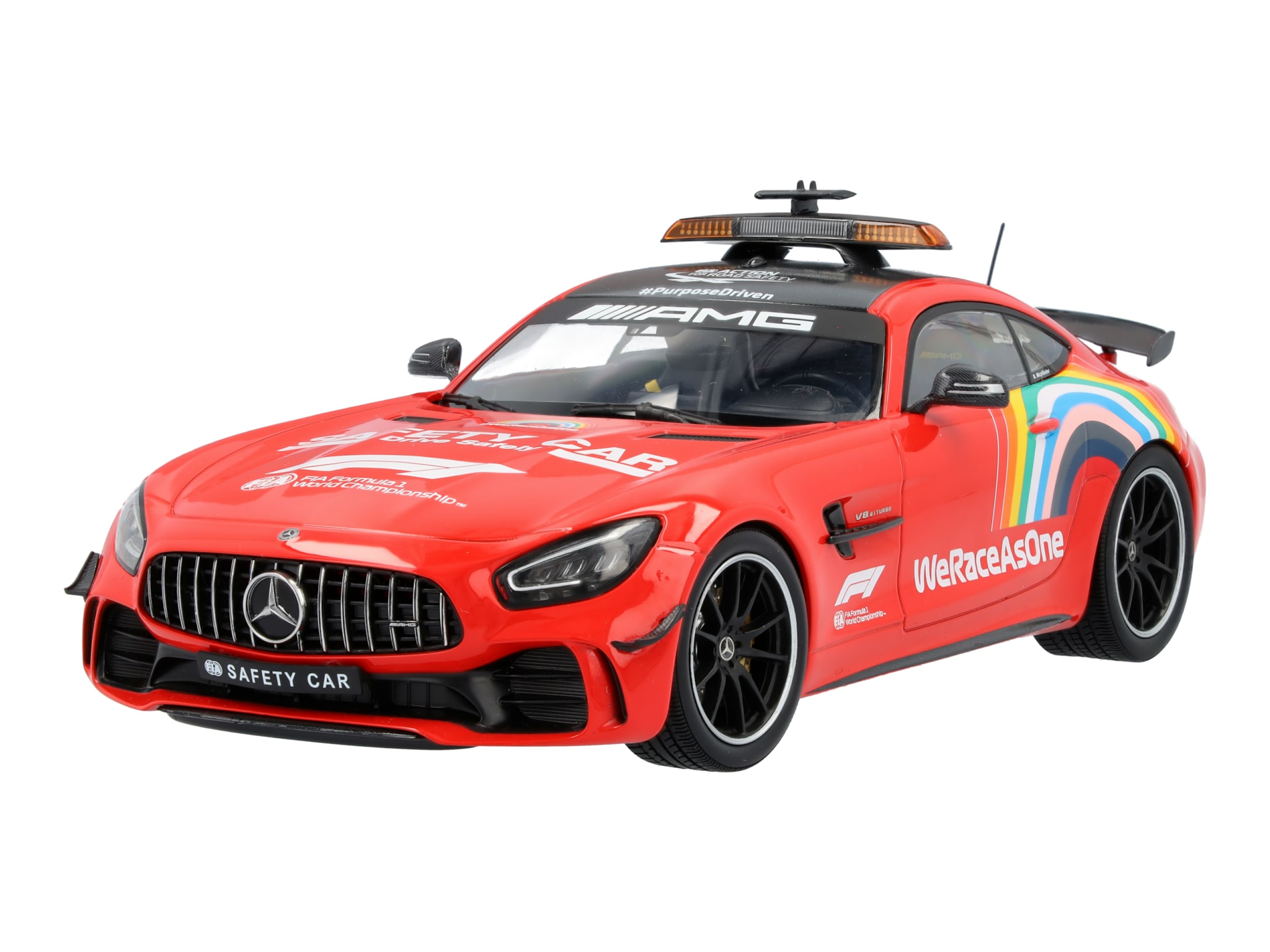 Mercedes-AMG GT R, Safety Car Formula 1, Saison 2020, C190 - rot, Minichamps, 1:18