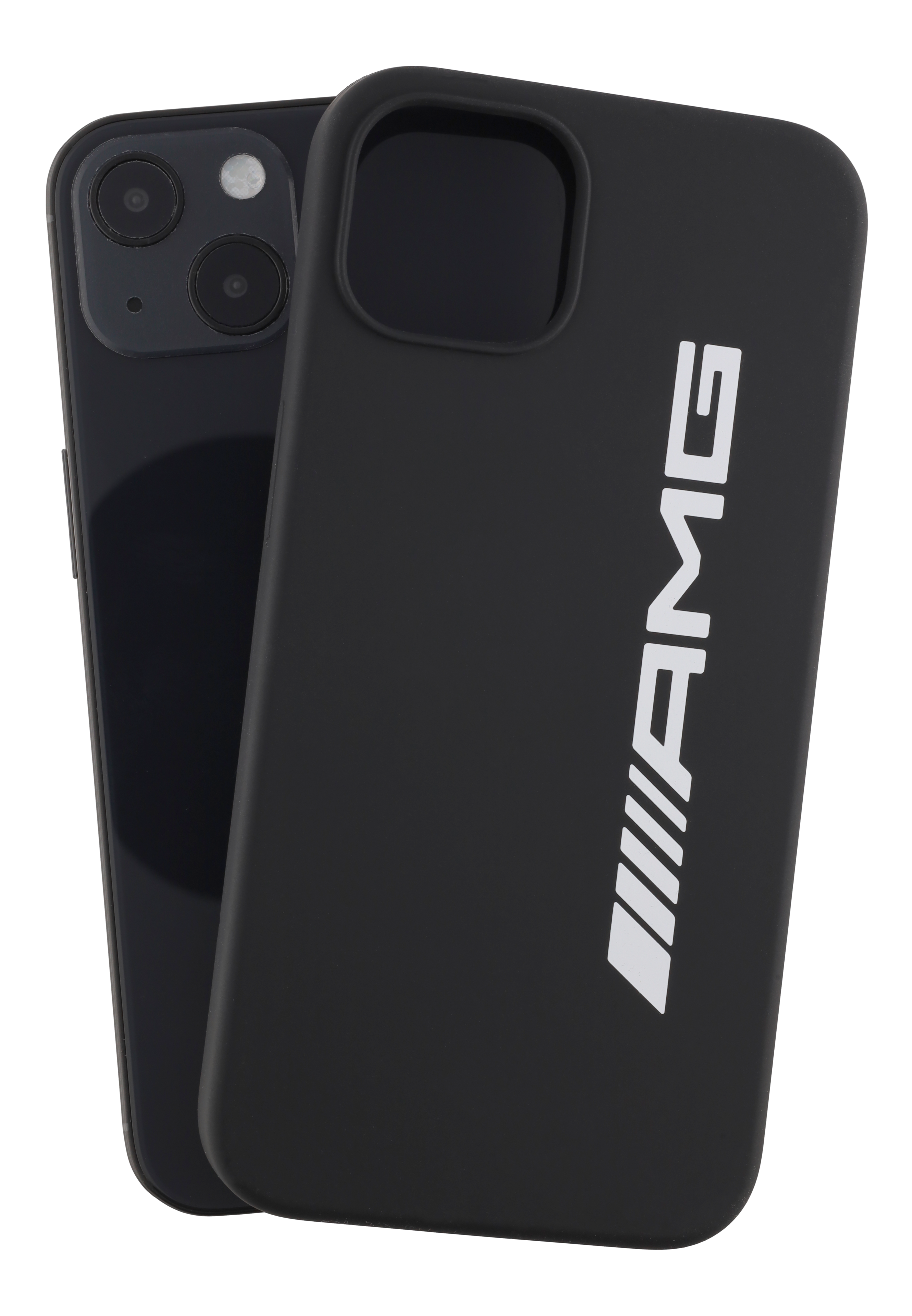 AMG Hülle für iPhone® 13 - schwarz, Polycarbonat / Silikon / Mikrofaser AMG Hülle für iPhone® 13 - schwarz, Polycarbonat / Silikon / Mikrofaser