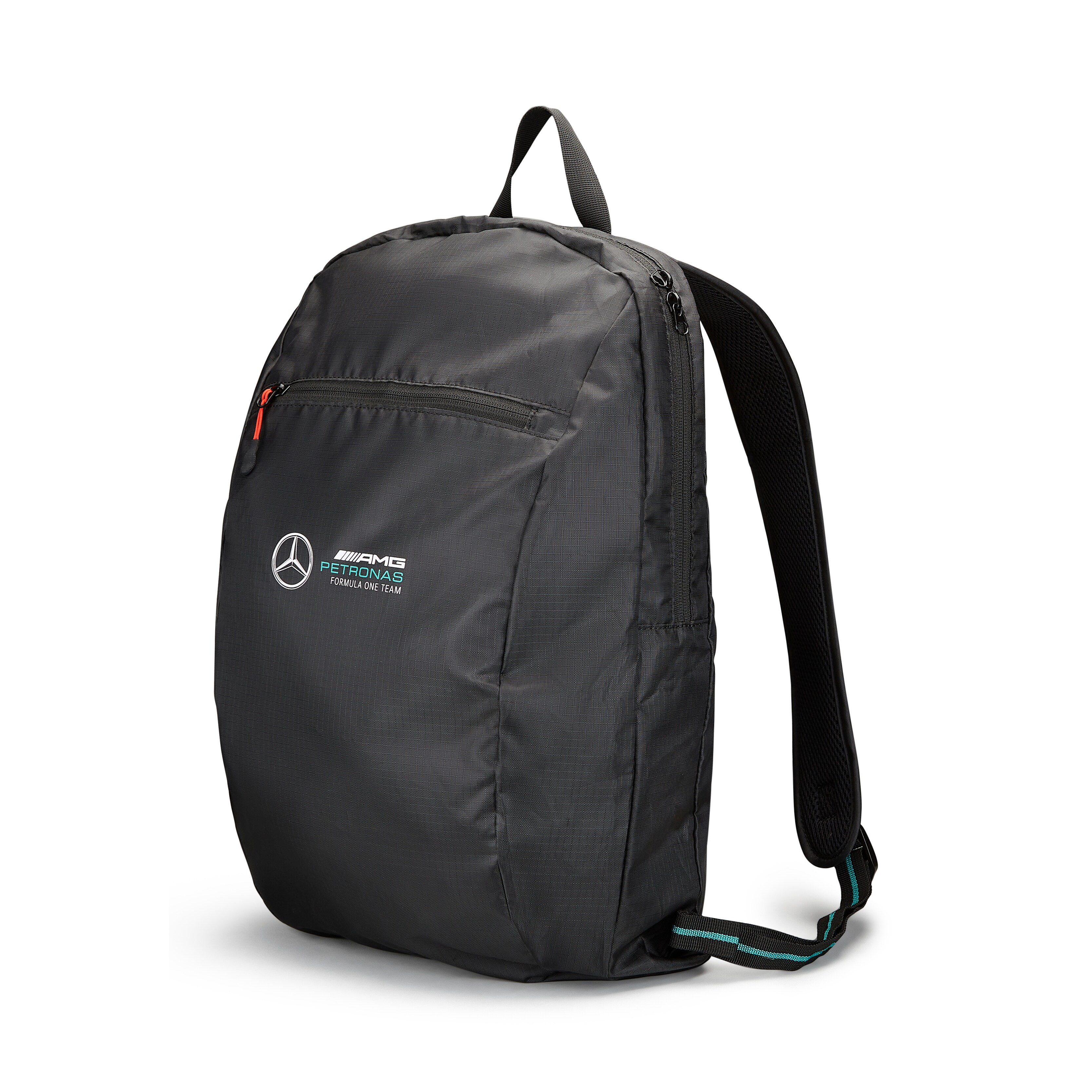 Rucksack, faltbar, Mercedes-AMG F1 - schwarz, Polyester