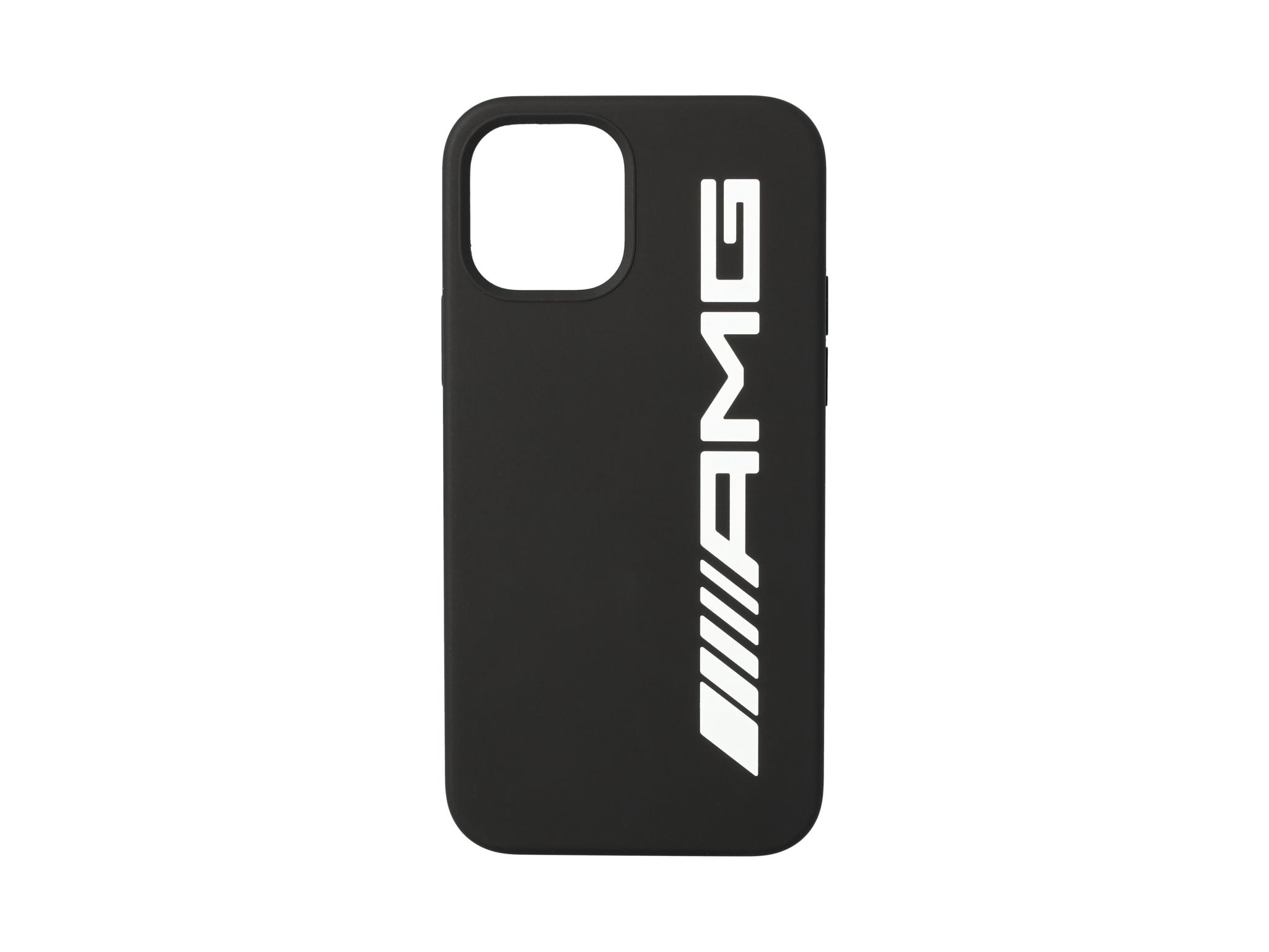 AMG Hülle für iPhone® 12 Pro/iPhone® 12 - schwarz / weiß, Polycarbonat /  Silikon /  Mikrofaser