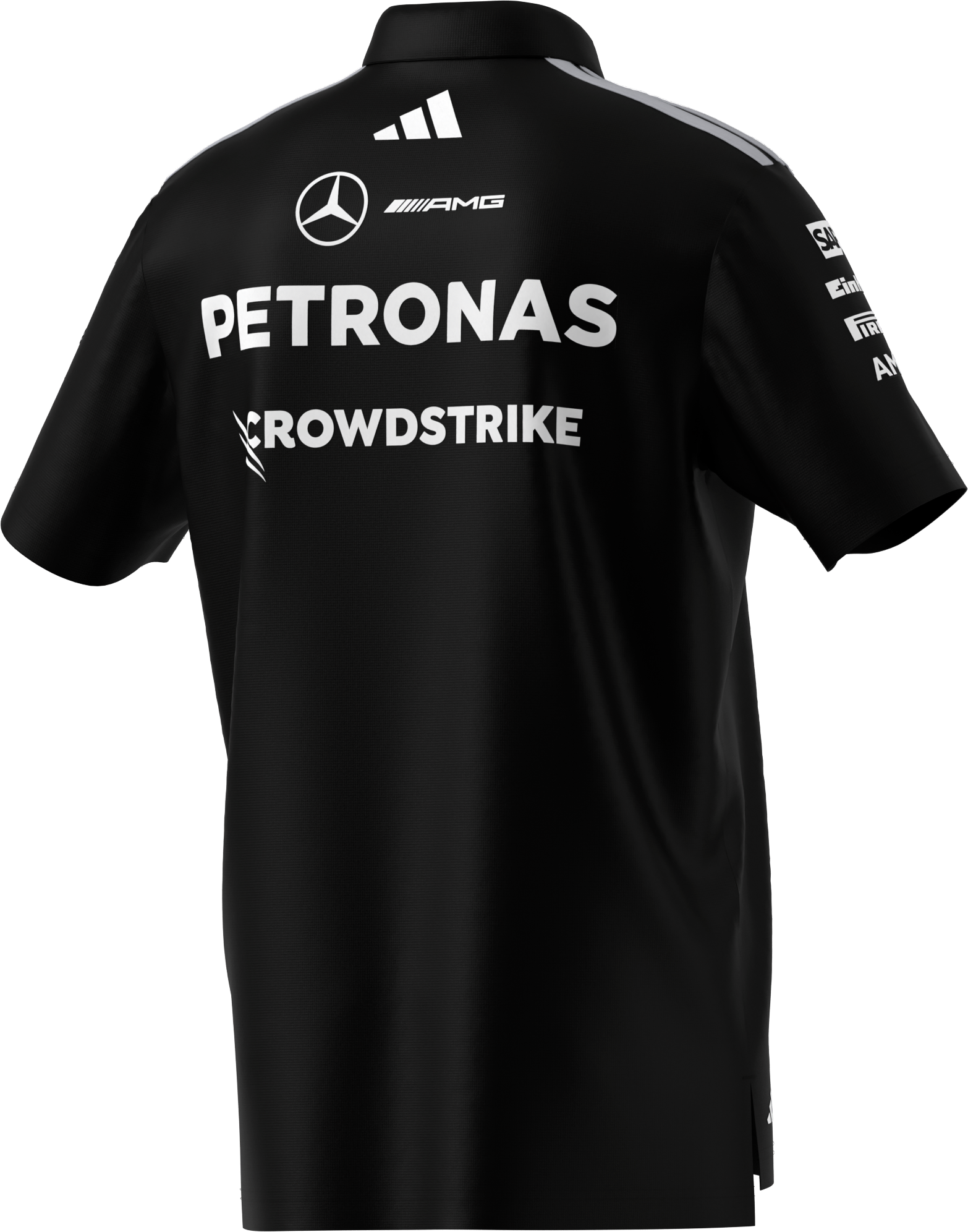 Poloshirt Herren, Team, Mercedes-AMG F1 - schwarz, M