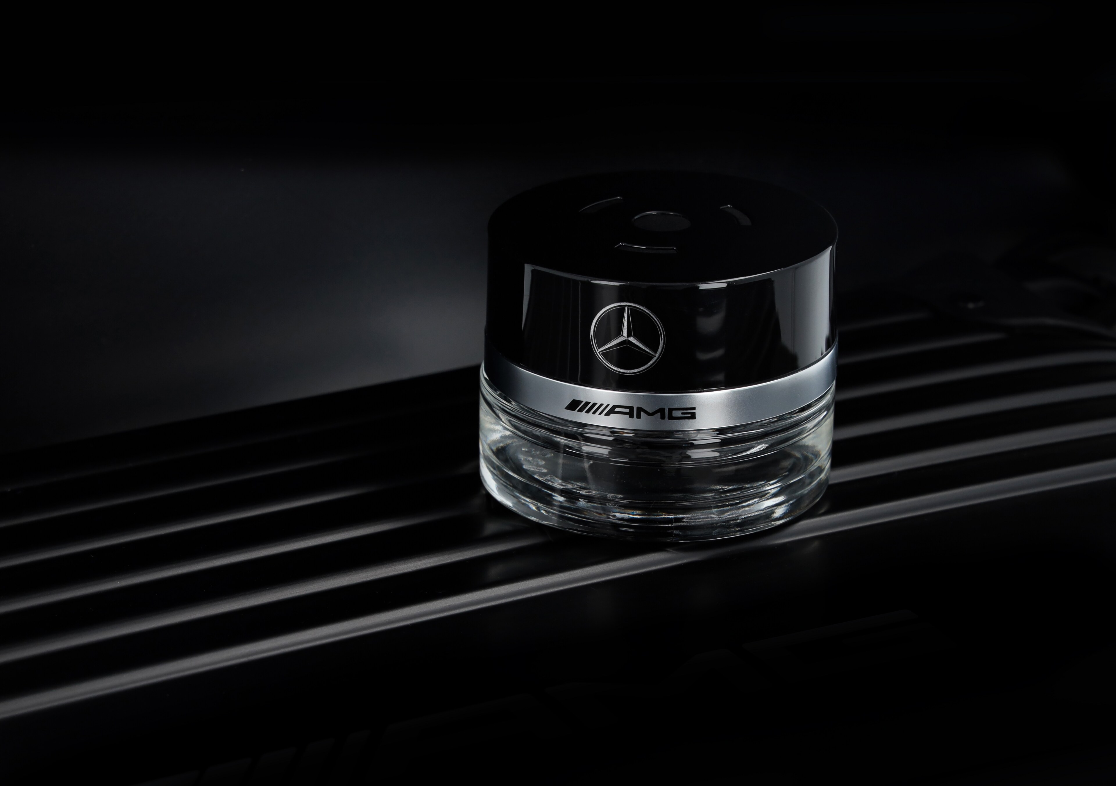 Flakon, AMG #63 - transparent / schwarz, Glas, 15 ml Flakon, AMG #63 - transparent / schwarz, Glas, 15 ml