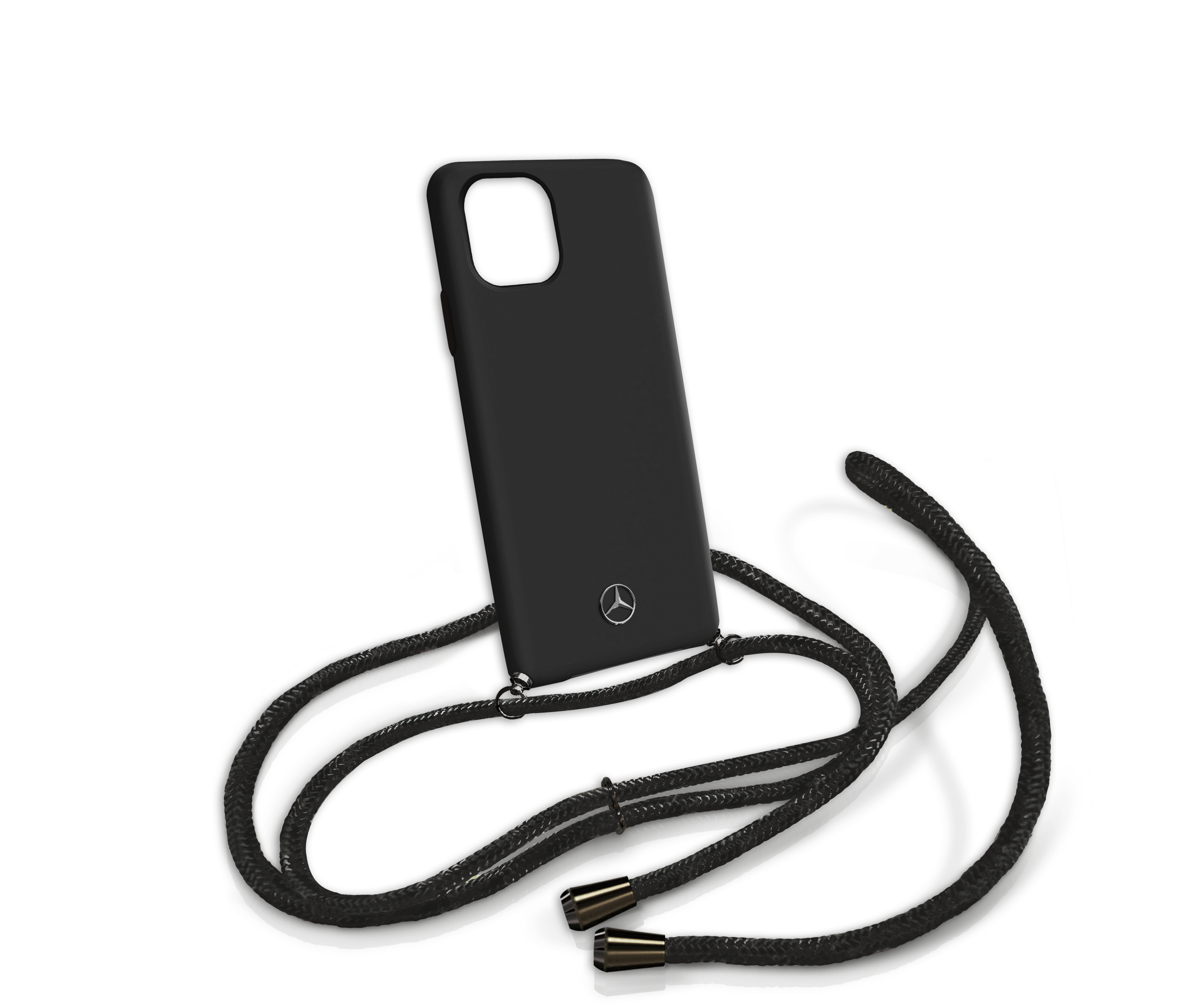Hülle für iPhone® 11 Pro mit Kette - schwarz, Polycarbonat / TPU / Polyester