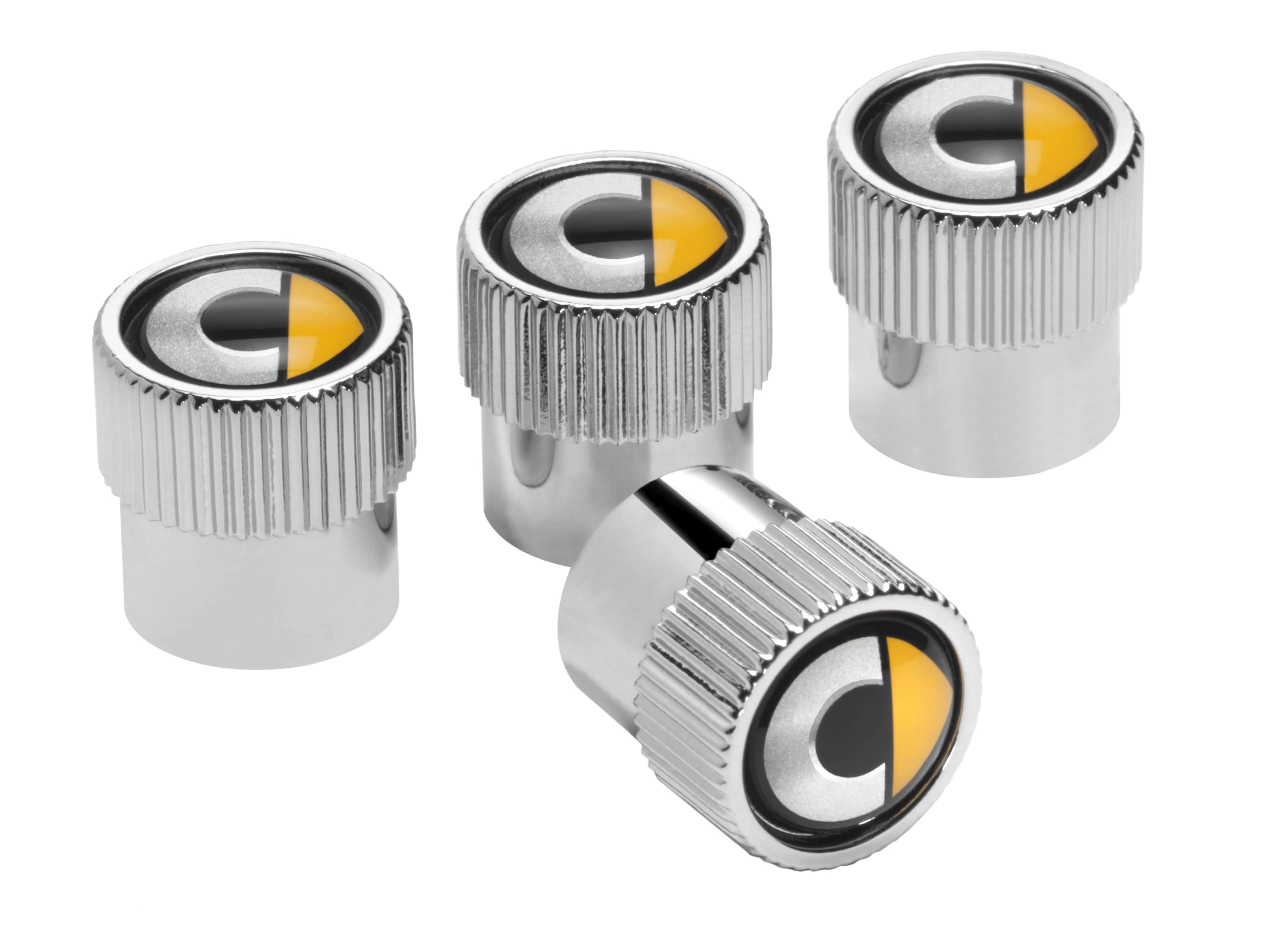 Ventilzierkappe, Set, 4-teilig, smart - Kunststoff, chrom Ventilzierkappe, Set, 4-teilig, smart - Kunststoff, chrom