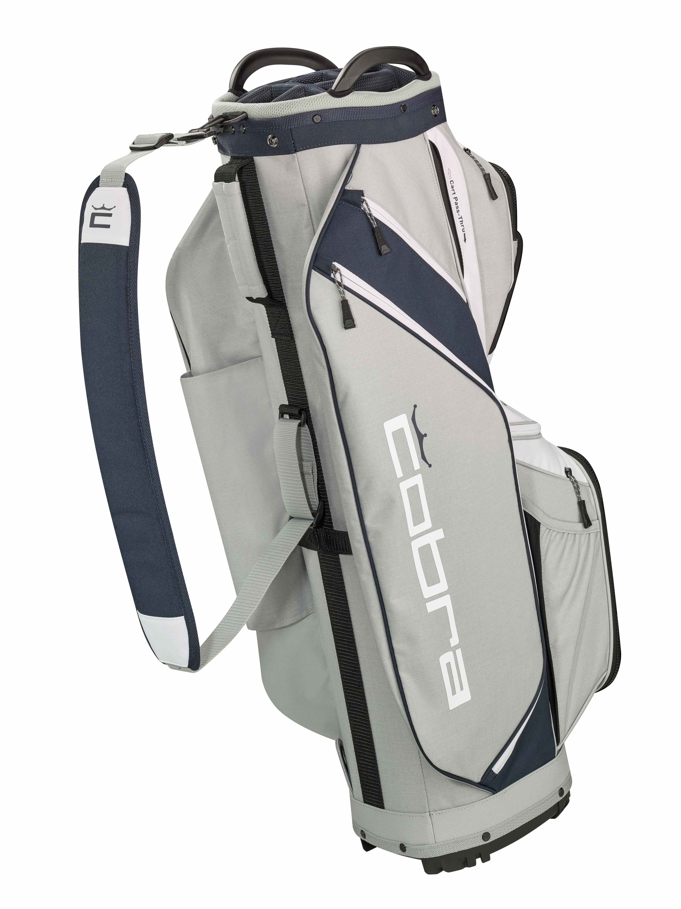 Golf-Cartbag, Ultralight Pro - grau / navy, Polyester