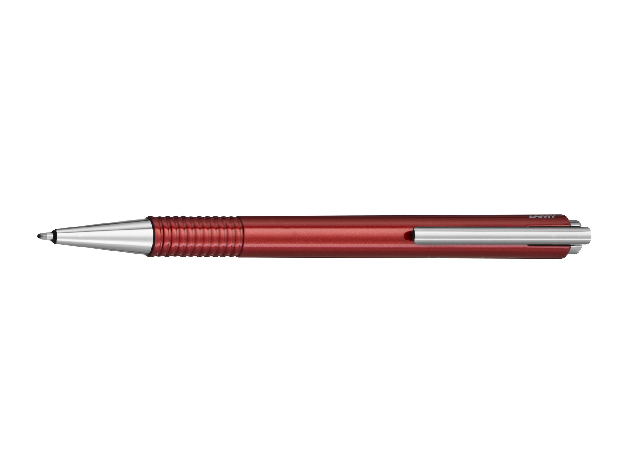 Kugelschreiber, LAMY logo - hyazinthrot / silberfarben, Kunststoff /  Edelstahl