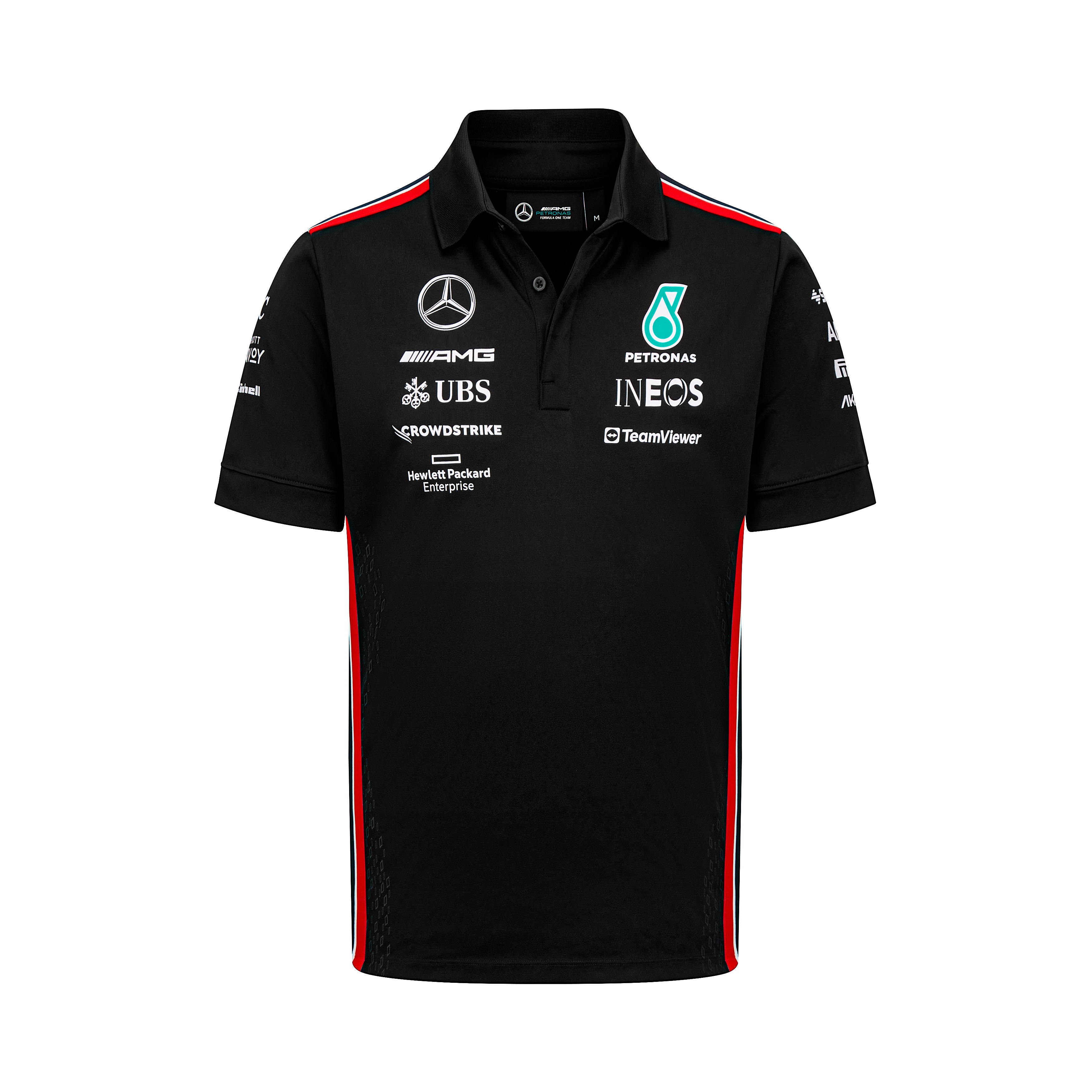 Poloshirt Herren, Team, Mercedes-AMG F1 - schwarz, XXL