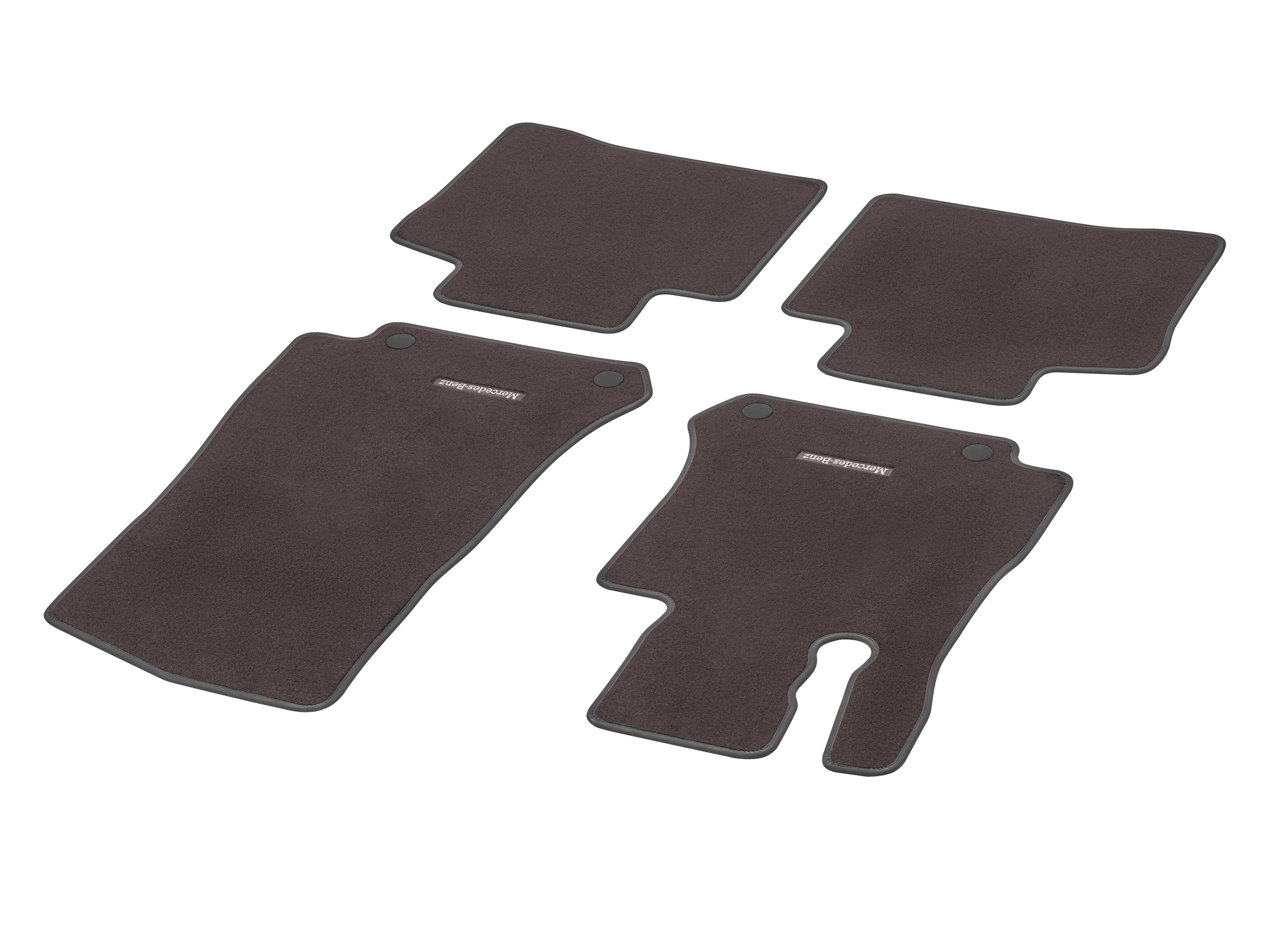 Veloursmatten, CLASSIC, Satz, 4-teilig - LL, espressobraun