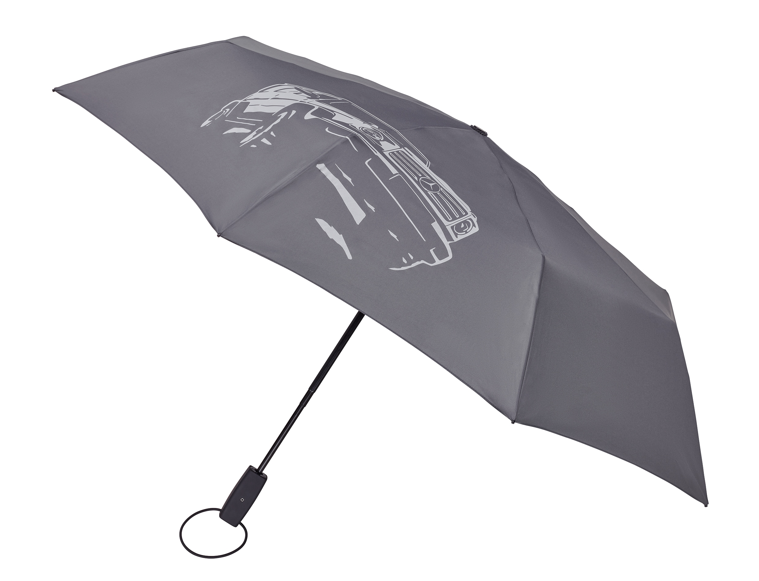 Taschenschirm, G-Klasse - titangrau, Polyester