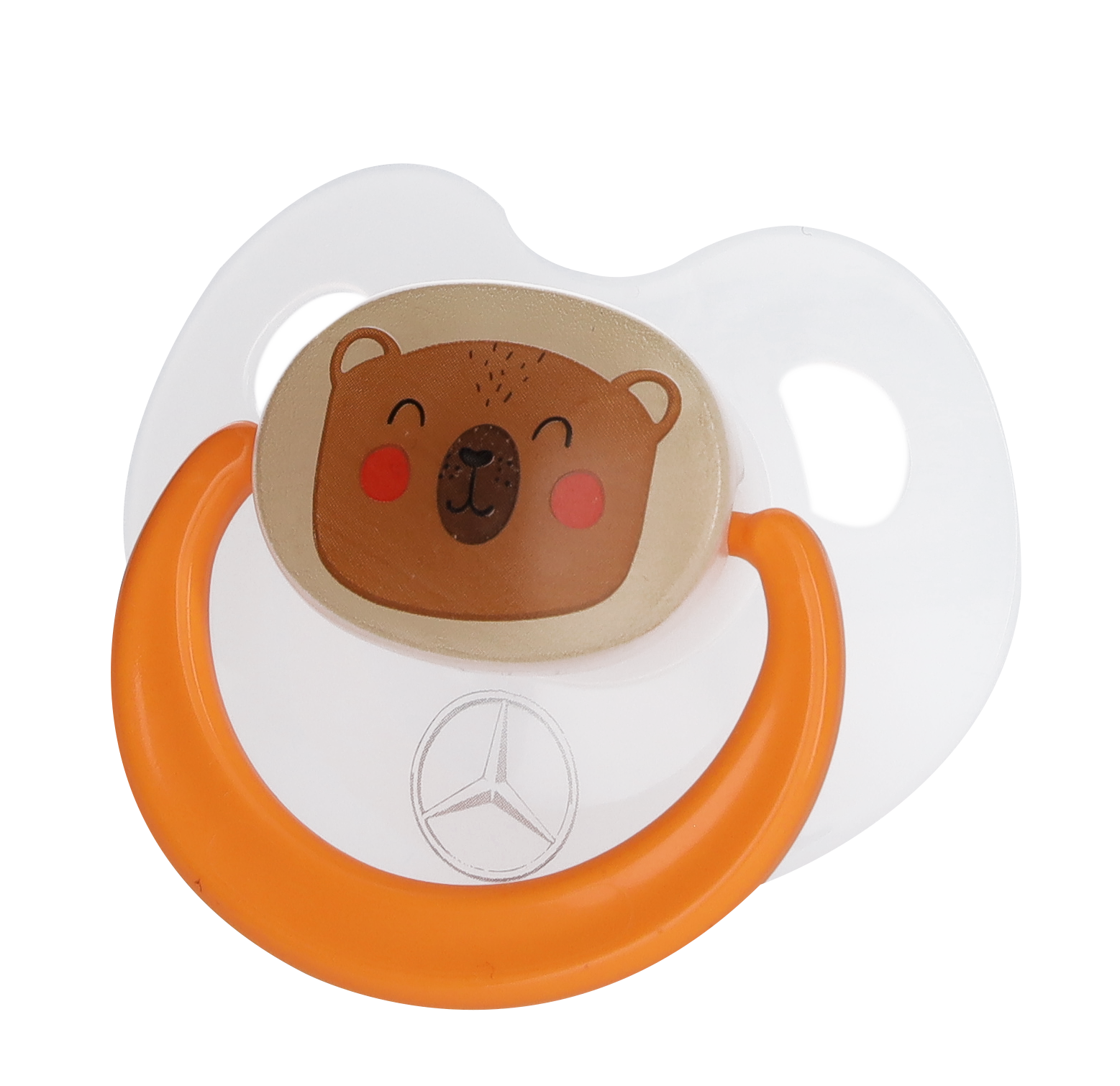 Schnuller, Wald - weiß transluzent / orange, Kunststoff / Silikon, BABY-NOVA Schnuller, Wald - weiß transluzent / orange, Kunststoff / Silikon, BABY-NOVA