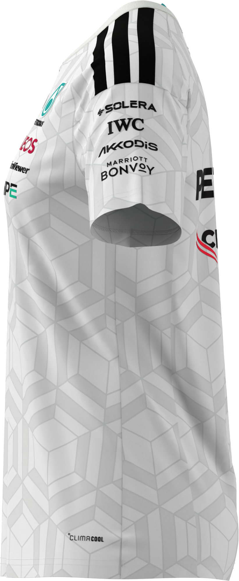 T-Shirt Damen, Fahrer, Mercedes-AMG F1 - weiß, L