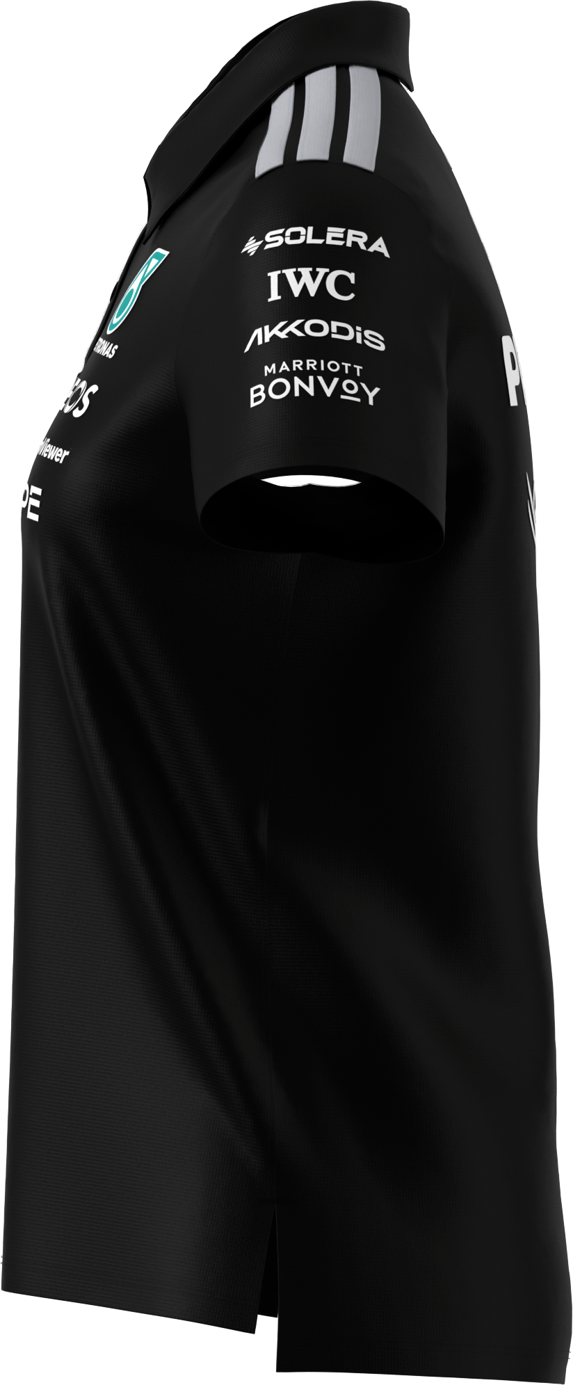 Poloshirt Damen, Team, Mercedes-AMG F1 - schwarz, XS