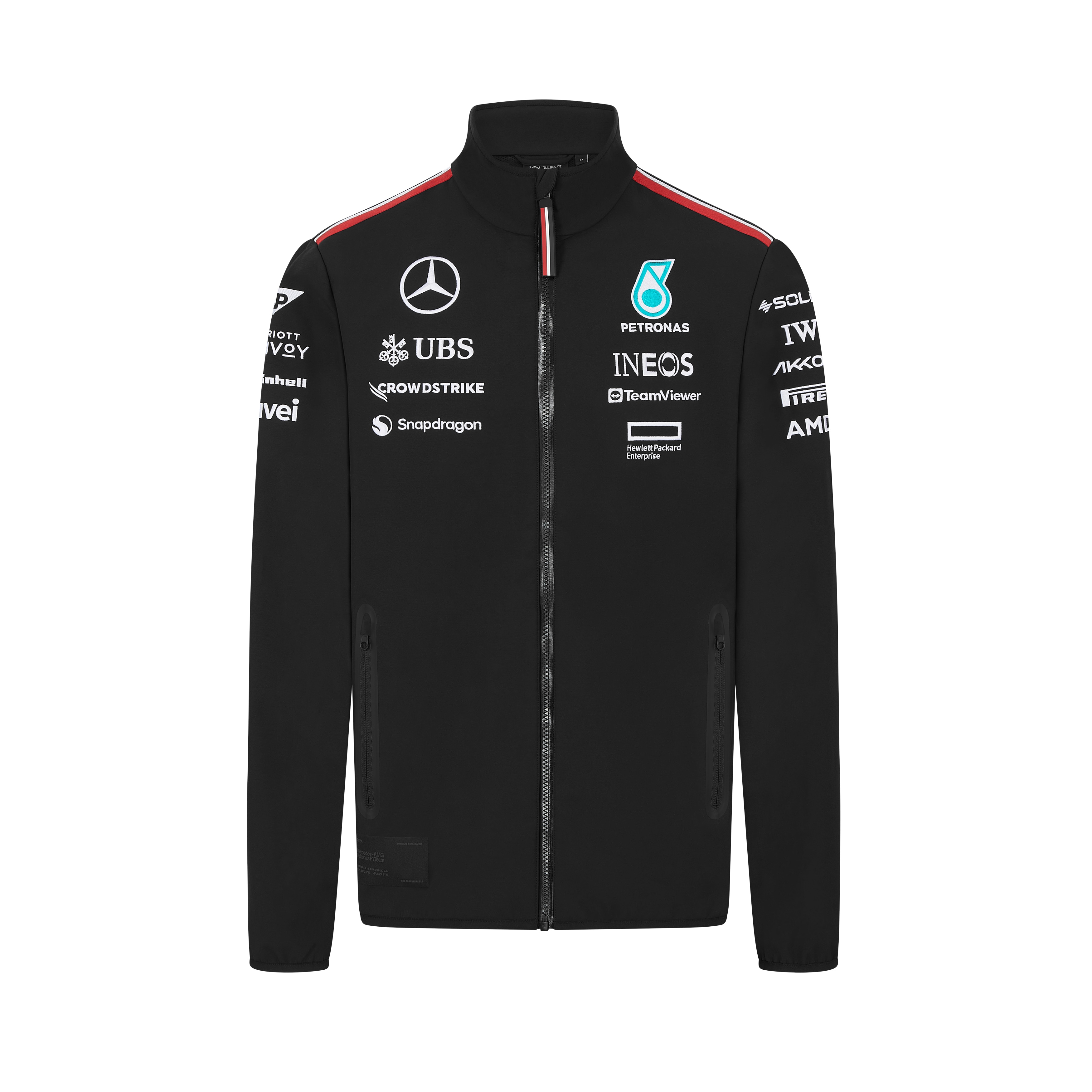 Softshelljacke, Unisex, Team, Mercedes-AMG F1 - schwarz, XXL