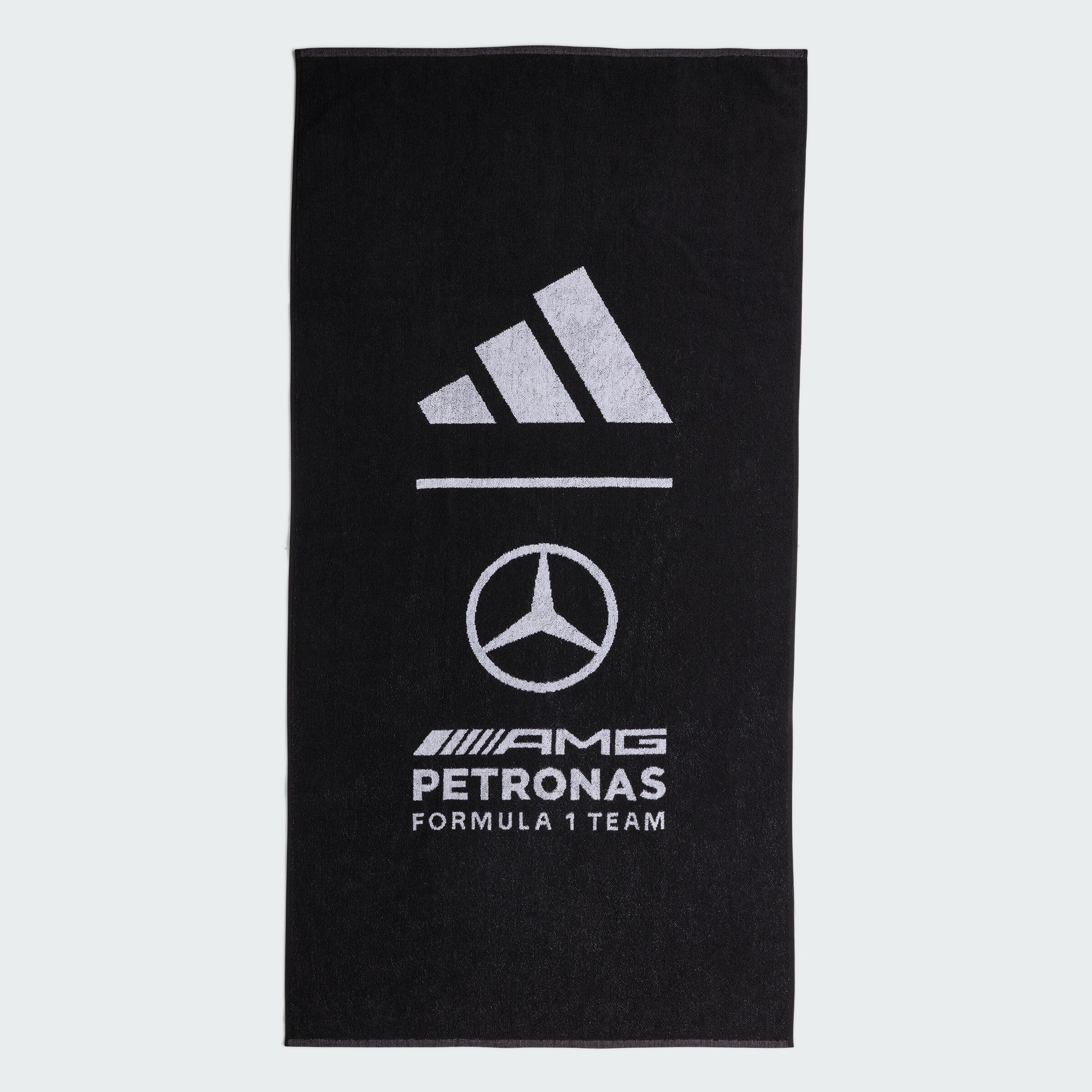 Handtuch, Mercedes-AMG F1 - schwarz, Baumwolle, adidas
