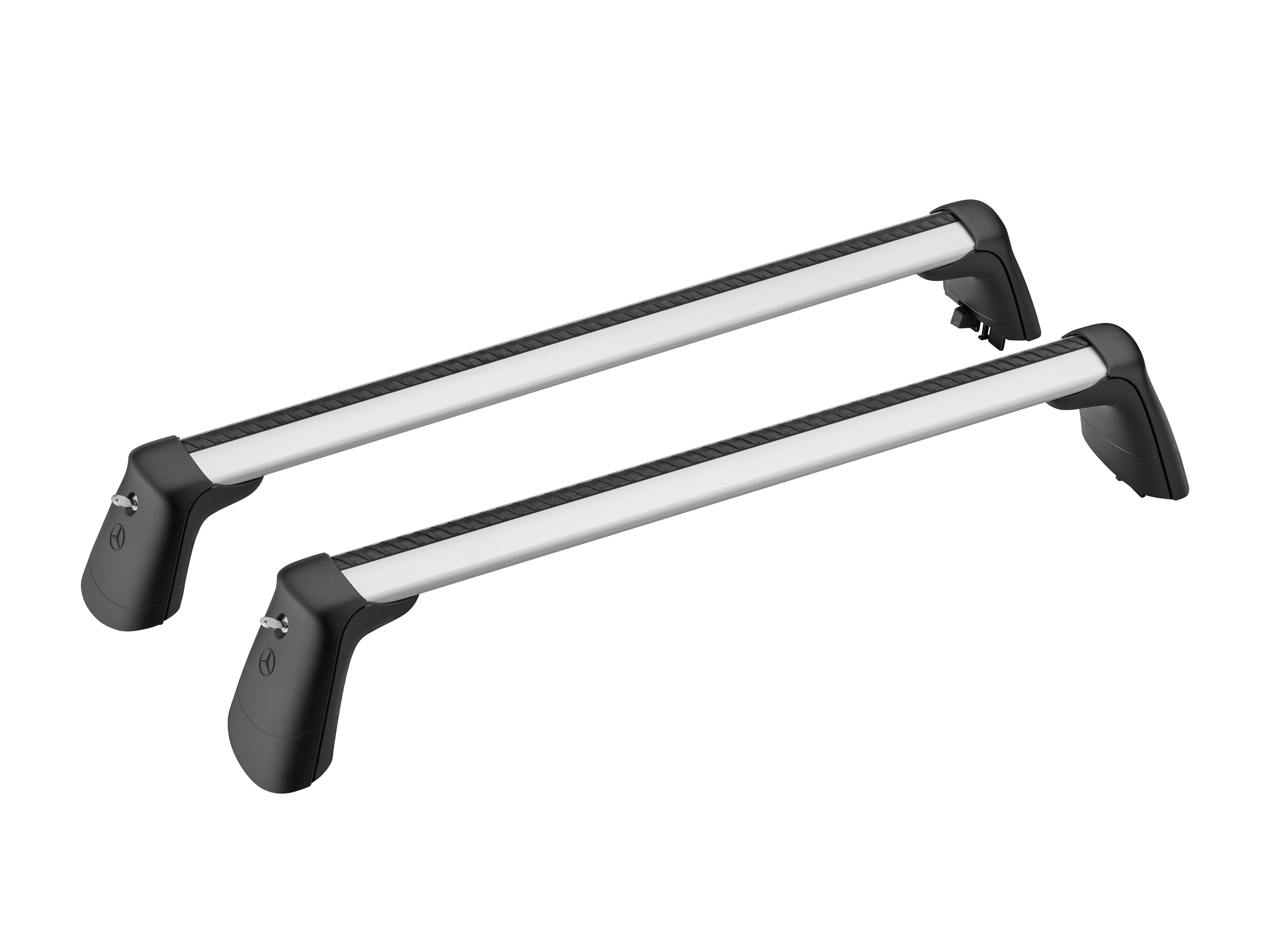 Grundträger - Aluminium / Stahl / Kunststoff, silberfarben / schwarz