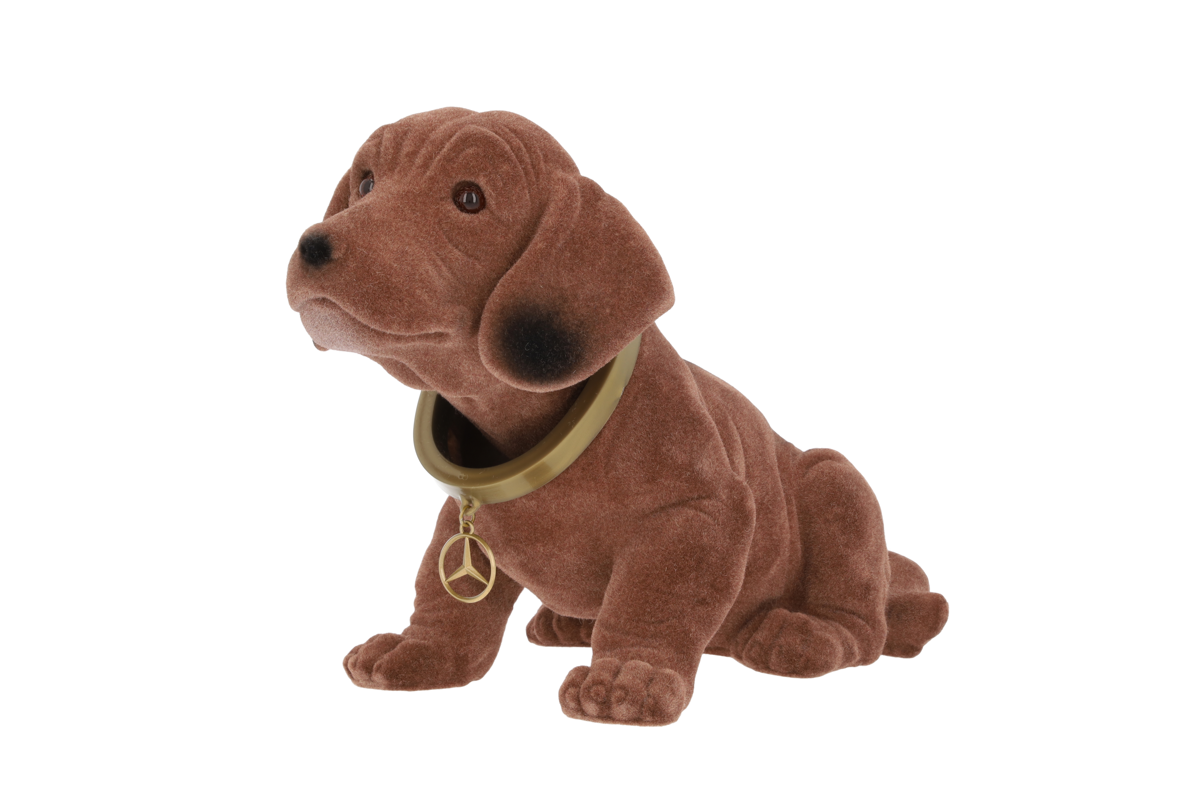 Wackeldackel - braun, Kunststoff