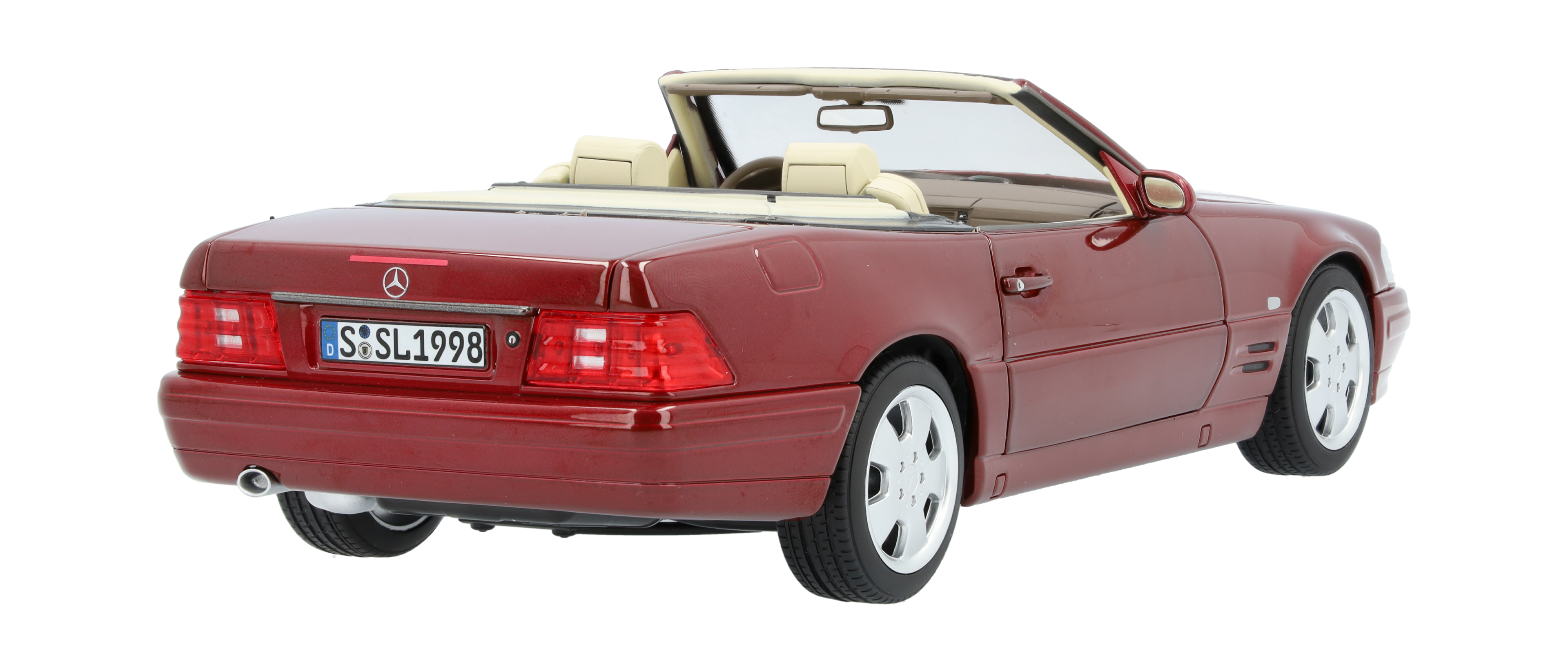 SL 500 R129 (1998-2001) - bernsteinrot, Norev, 1:18 SL 500 R129 (1998-2001) - bernsteinrot, Norev, 1:18