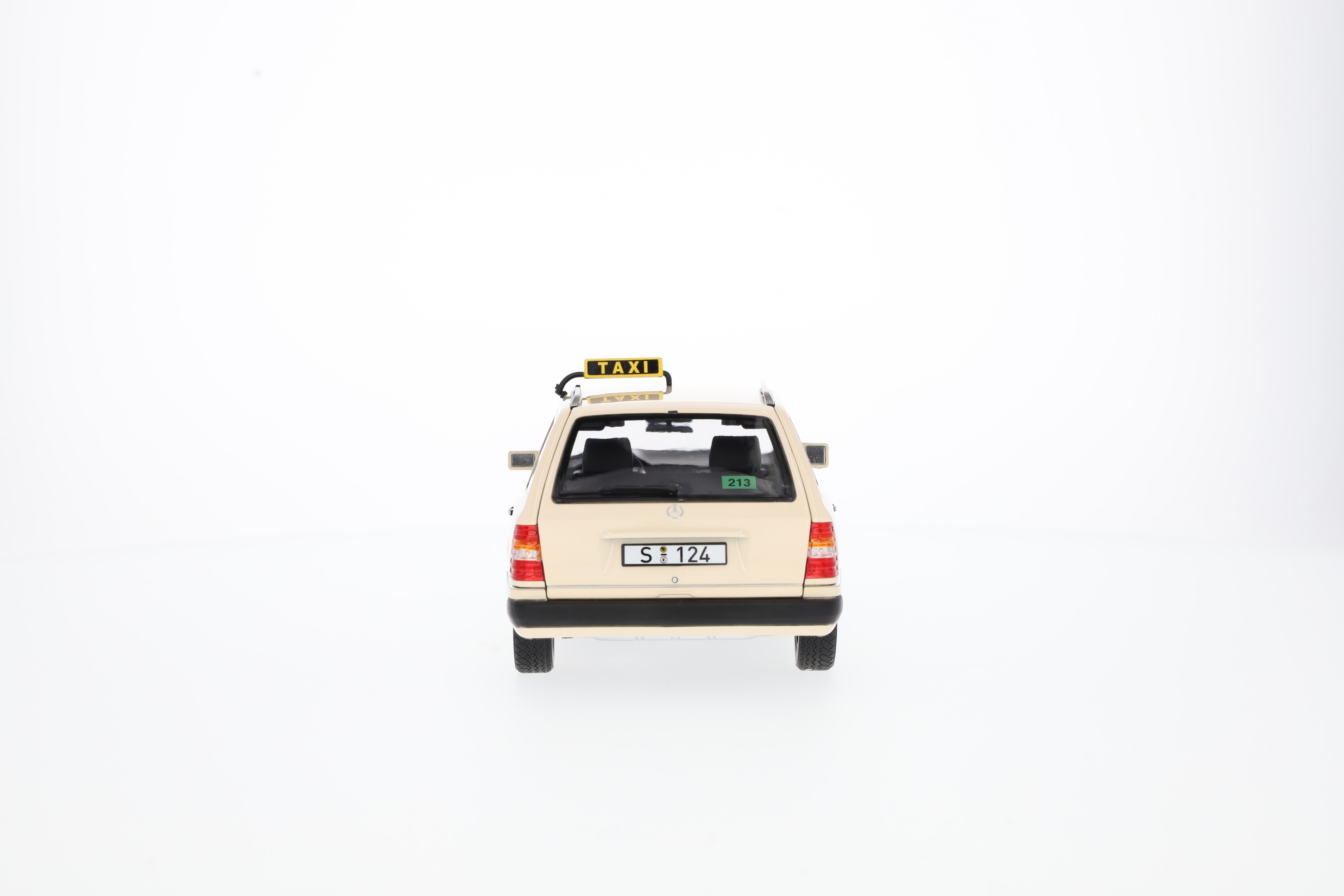 300 D S 124 (1989-1993), T-Modell, Taxi - hellelfenbein, Norev, 1:18