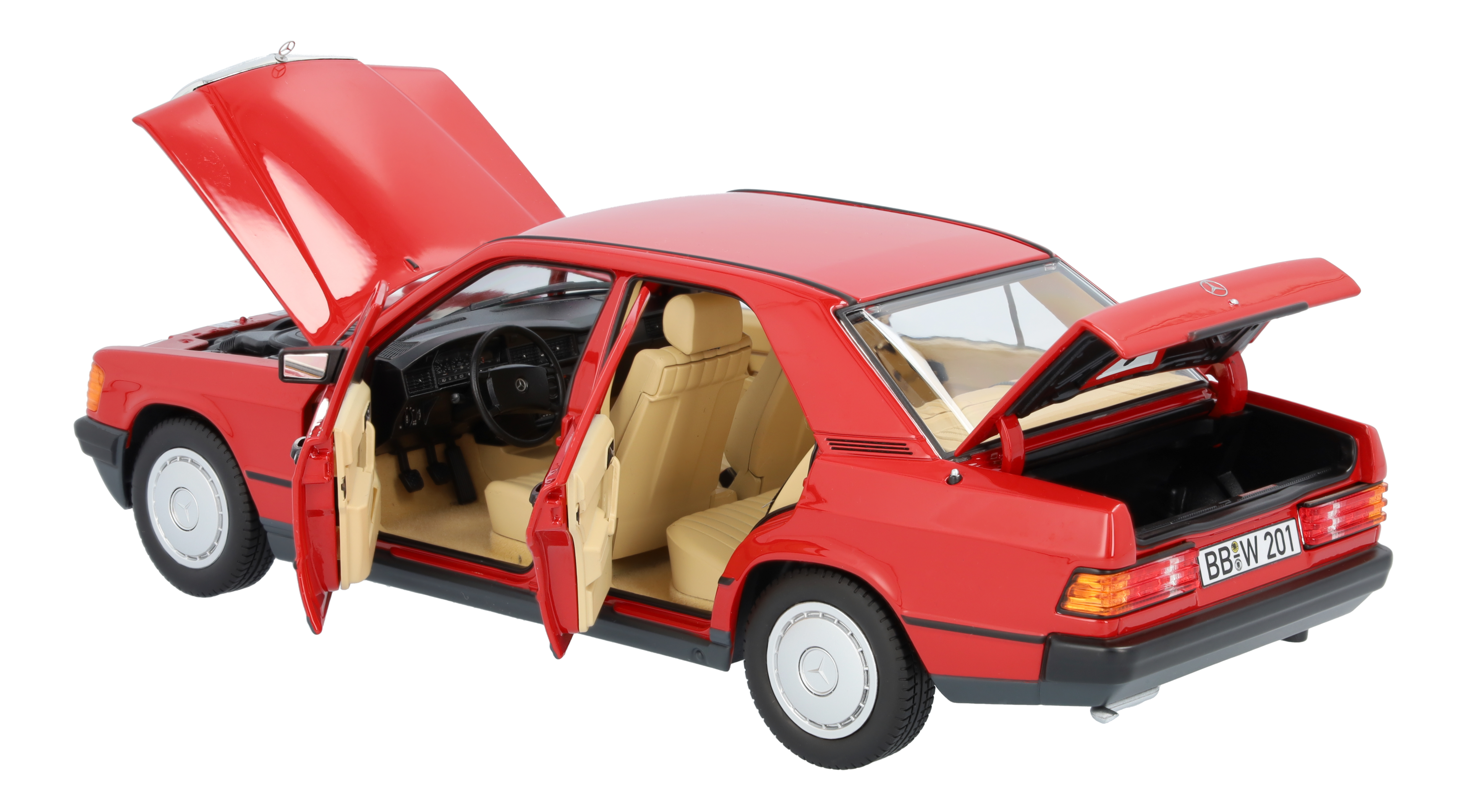190 E W 201 (1982-1988) - rot, Norev, 1:18 190 E W 201 (1982-1988) - rot, Norev, 1:18