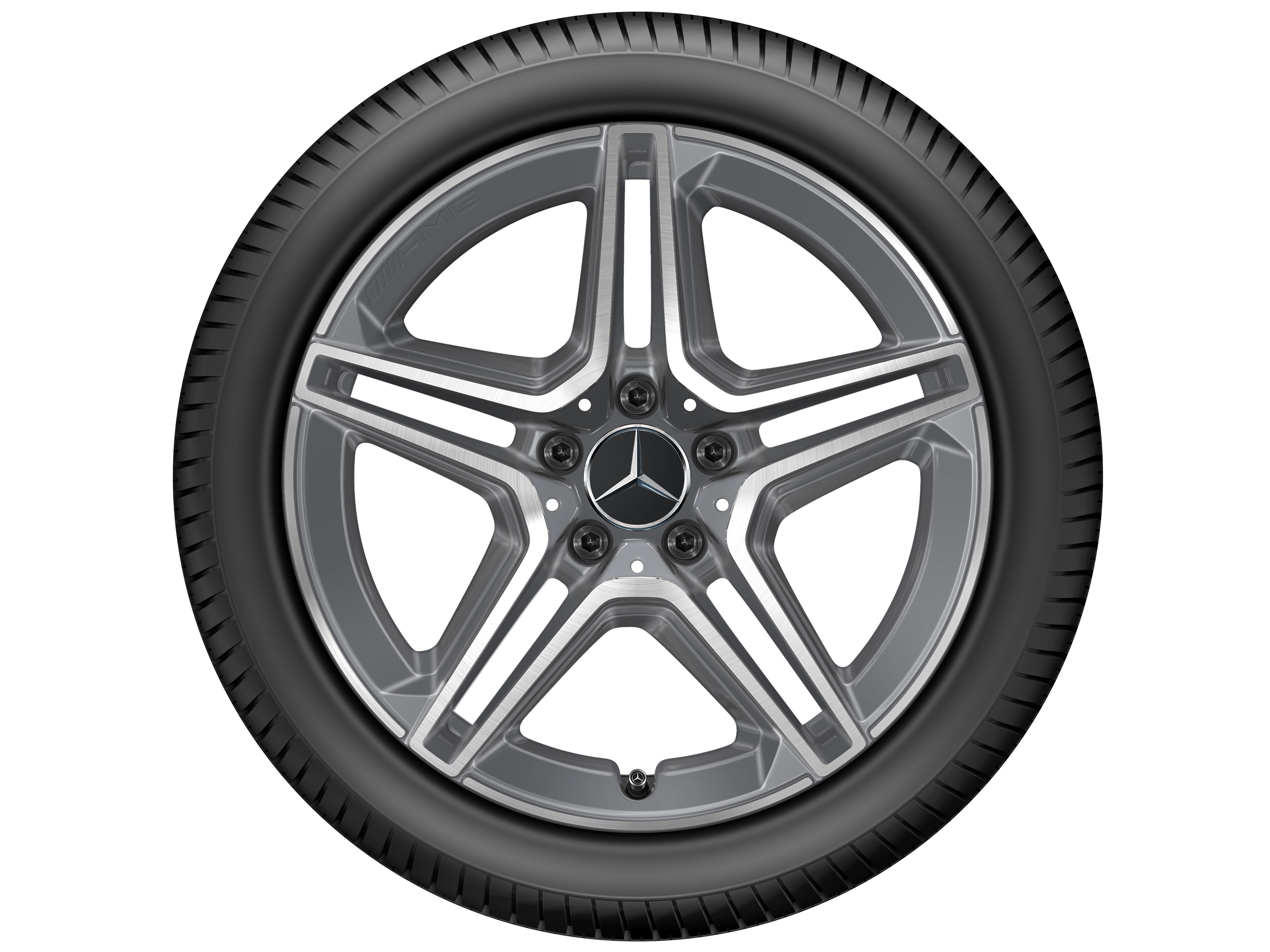 AMG 5-Doppelspeichen-Rad, 45,7 cm (18 Zoll) - 7,5 J x 18 ET 49, tremolit-metallic, glanzgedreht
