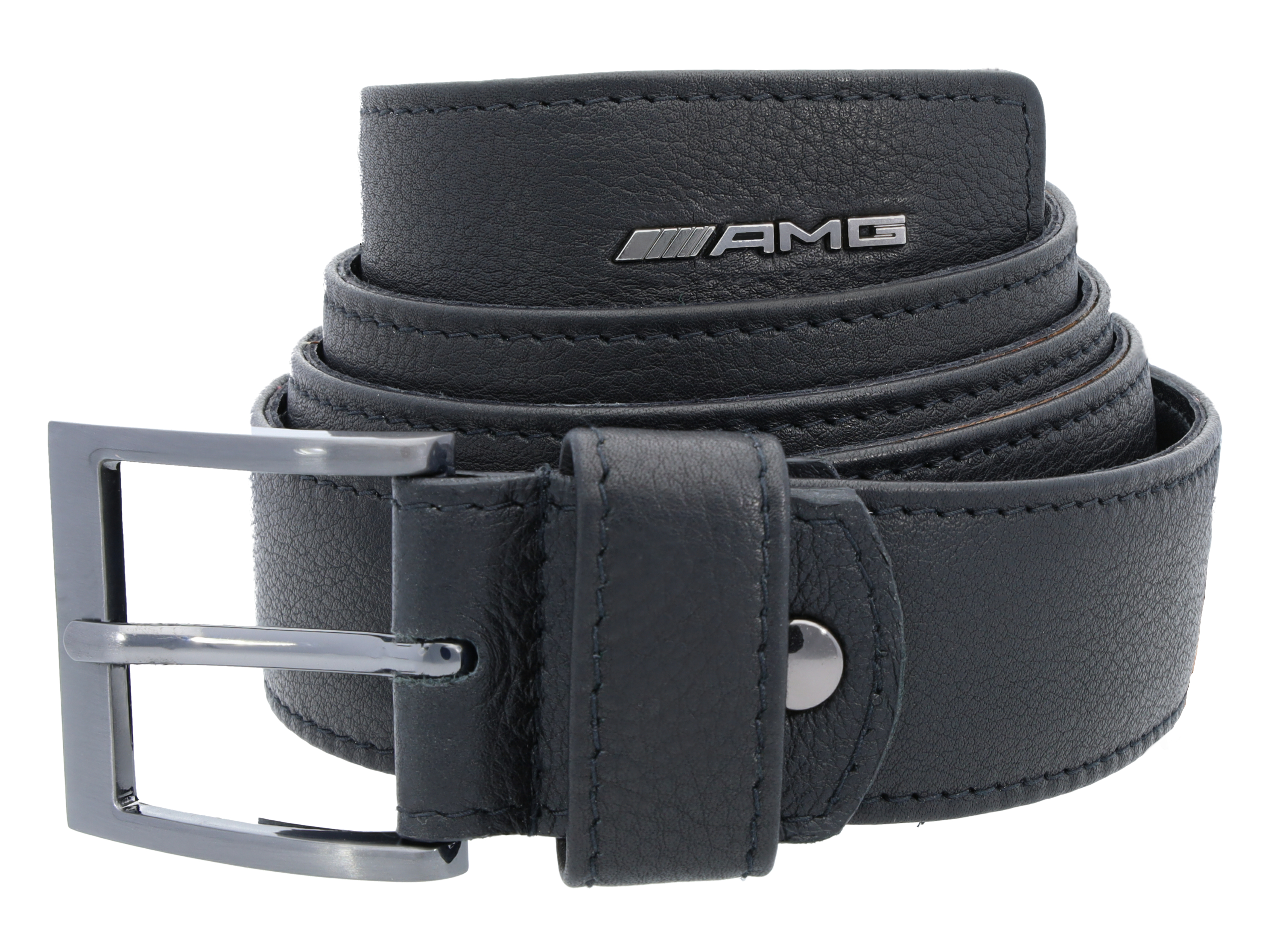 AMG Gürtel - schwarz, Rindleder