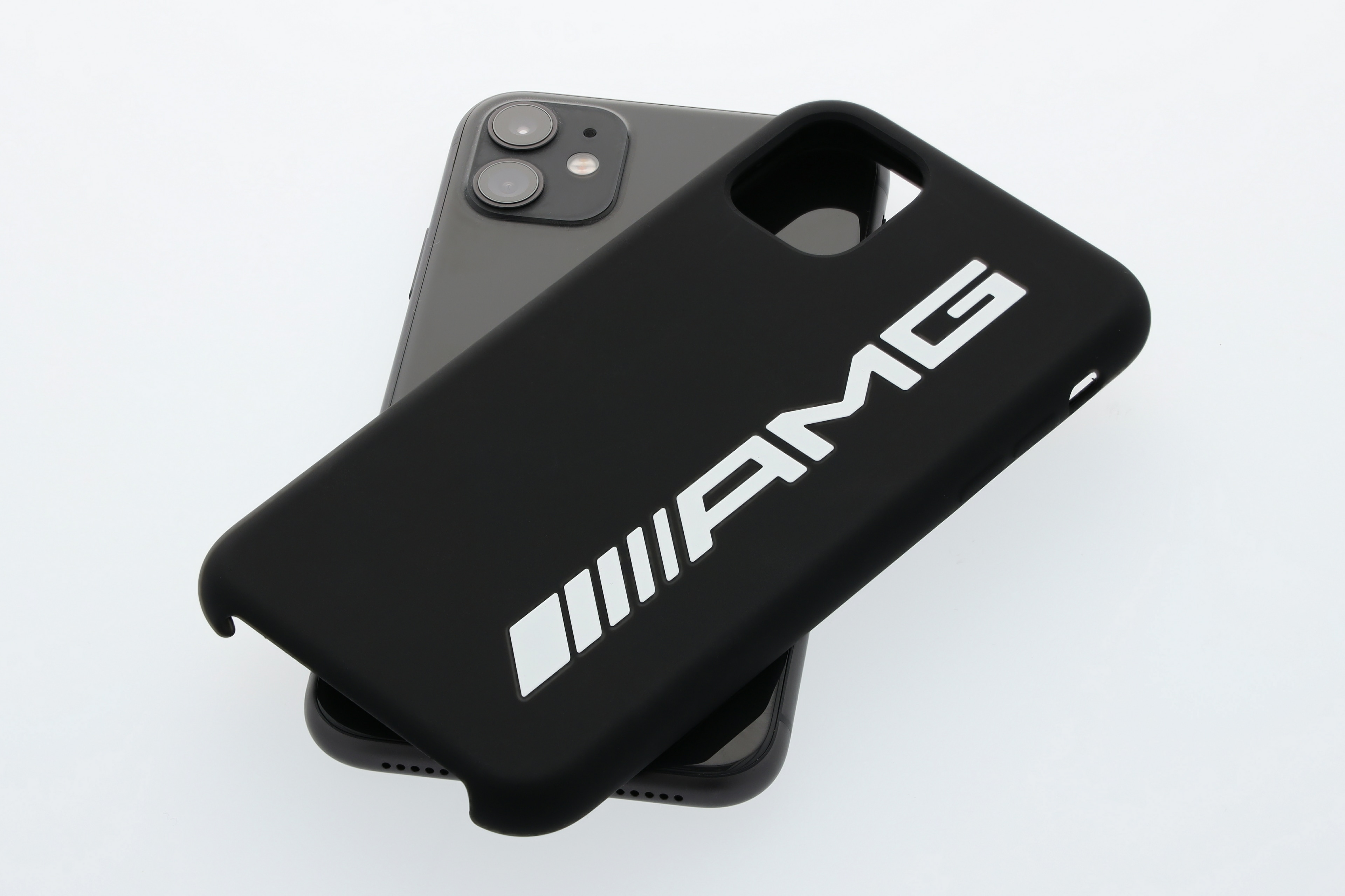 AMG Hülle für iPhone® 11 - weiß, Polycarbonat / Silikon / Mikrofaser