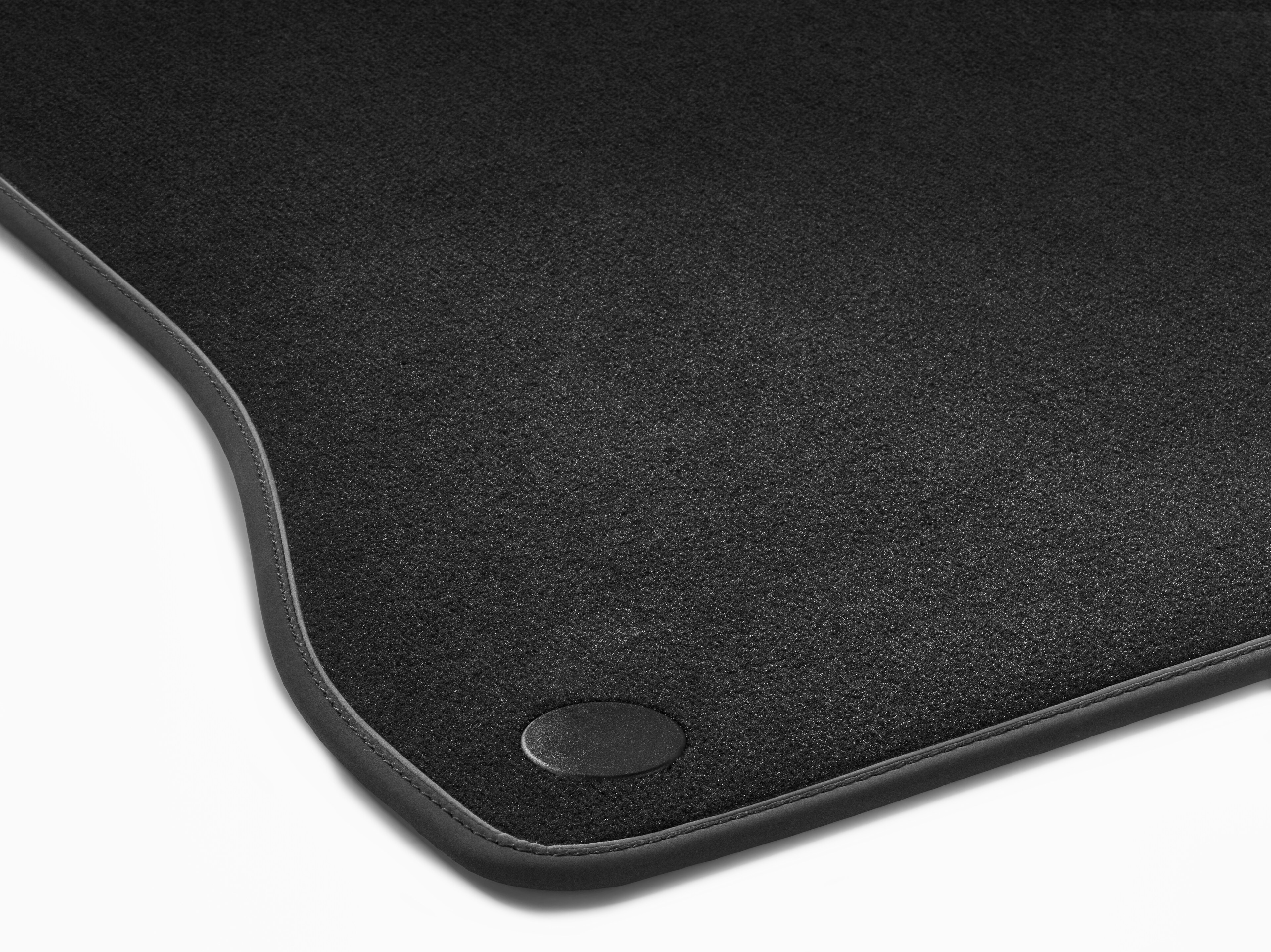 Veloursmatten, CLASSIC, Satz, 4-teilig - LL, schwarz, Einfassung schwarz