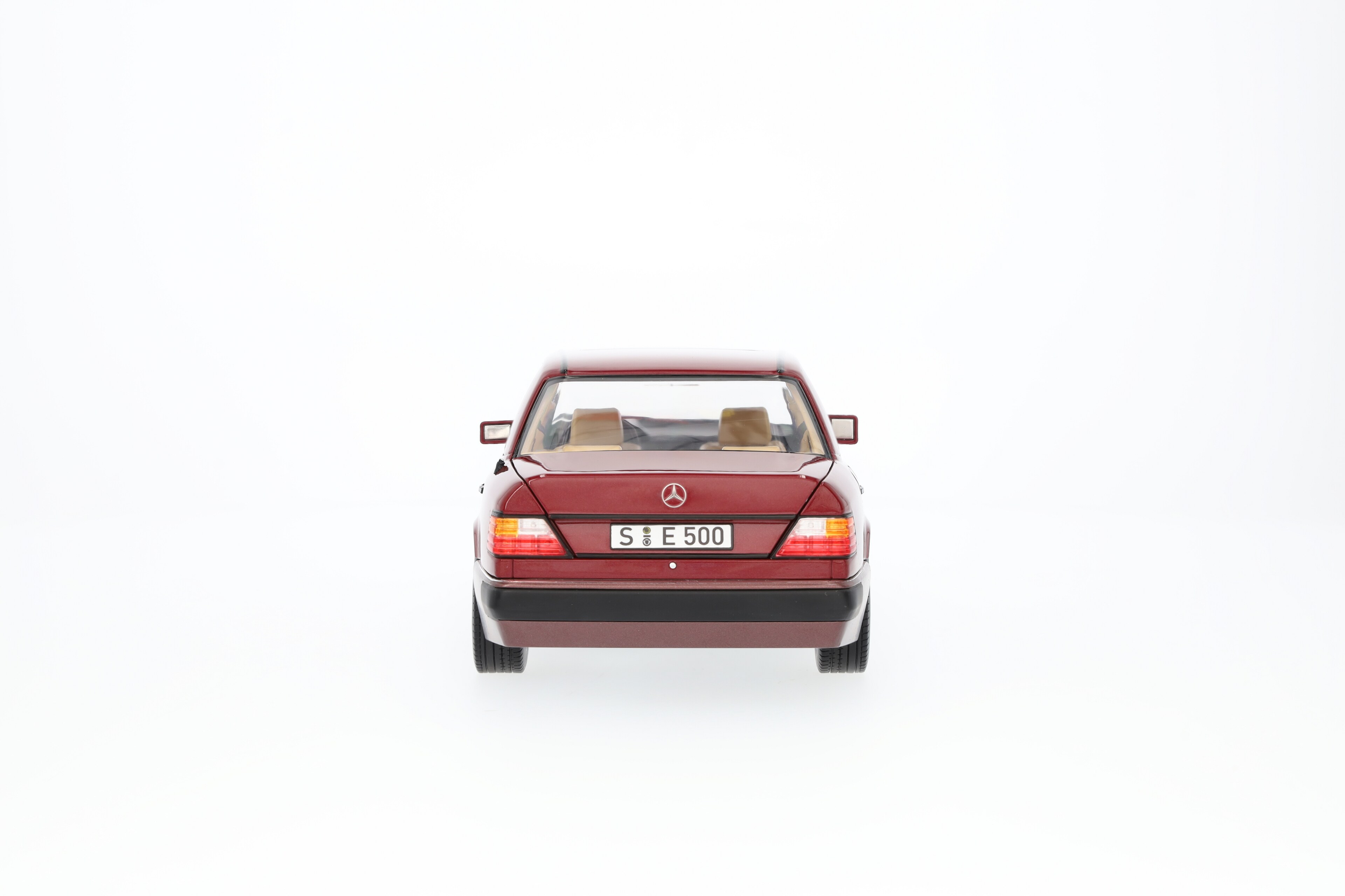 500 E W 124 (1991-1993), Limousine - almandinrot, Norev, 1:18