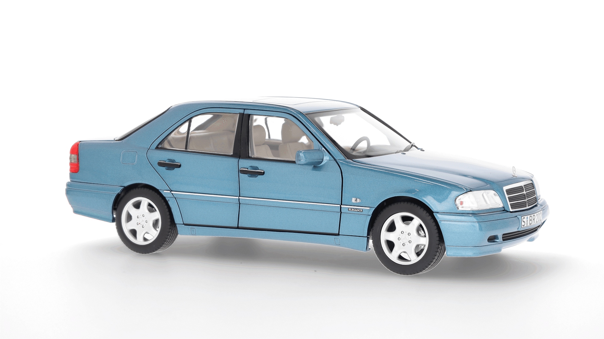 C 200 Limousine W 202 (1997-2001) - aquamarinblau, Norev, 1:18 C 200 Limousine W 202 (1997-2001) - aquamarinblau, Norev, 1:18