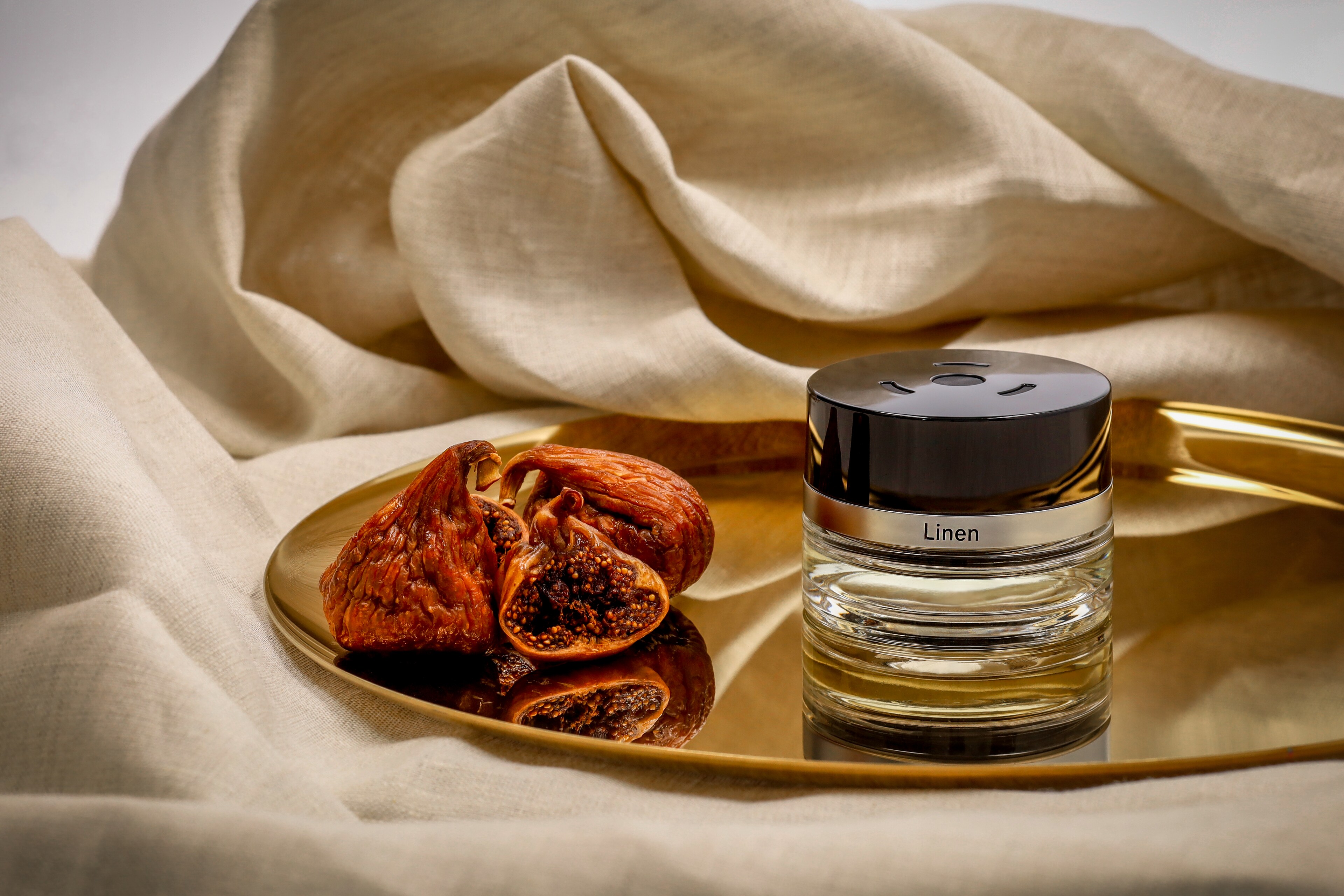Flakon, No. 6 MOOD Linen - transparent / schwarz, Glas, 15 ml