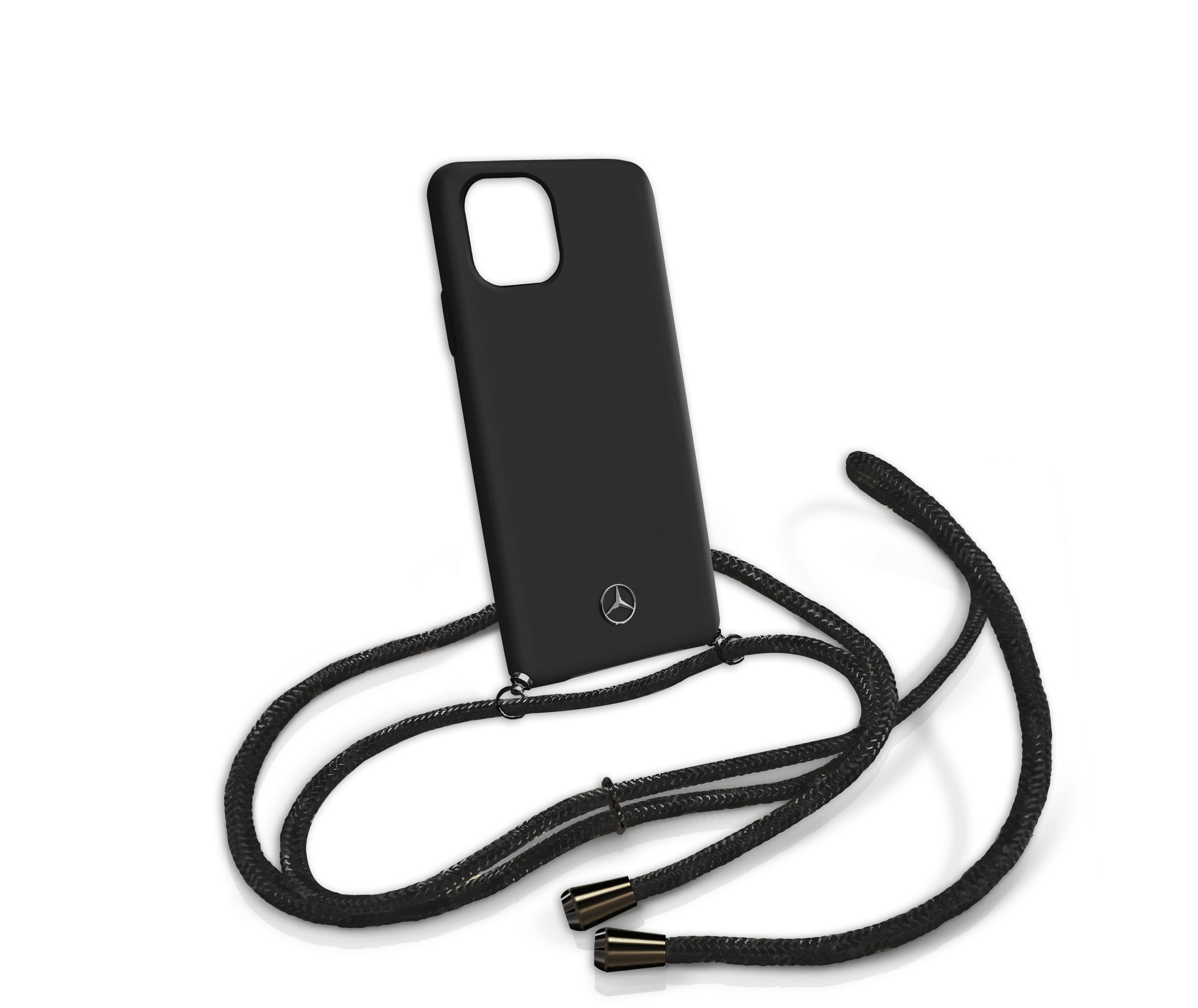 Hülle für iPhone® 11 Pro mit Kette - schwarz, Polycarbonat / TPU / Polyester Hülle für iPhone® 11 Pro mit Kette - schwarz, Polycarbonat / TPU / Polyester