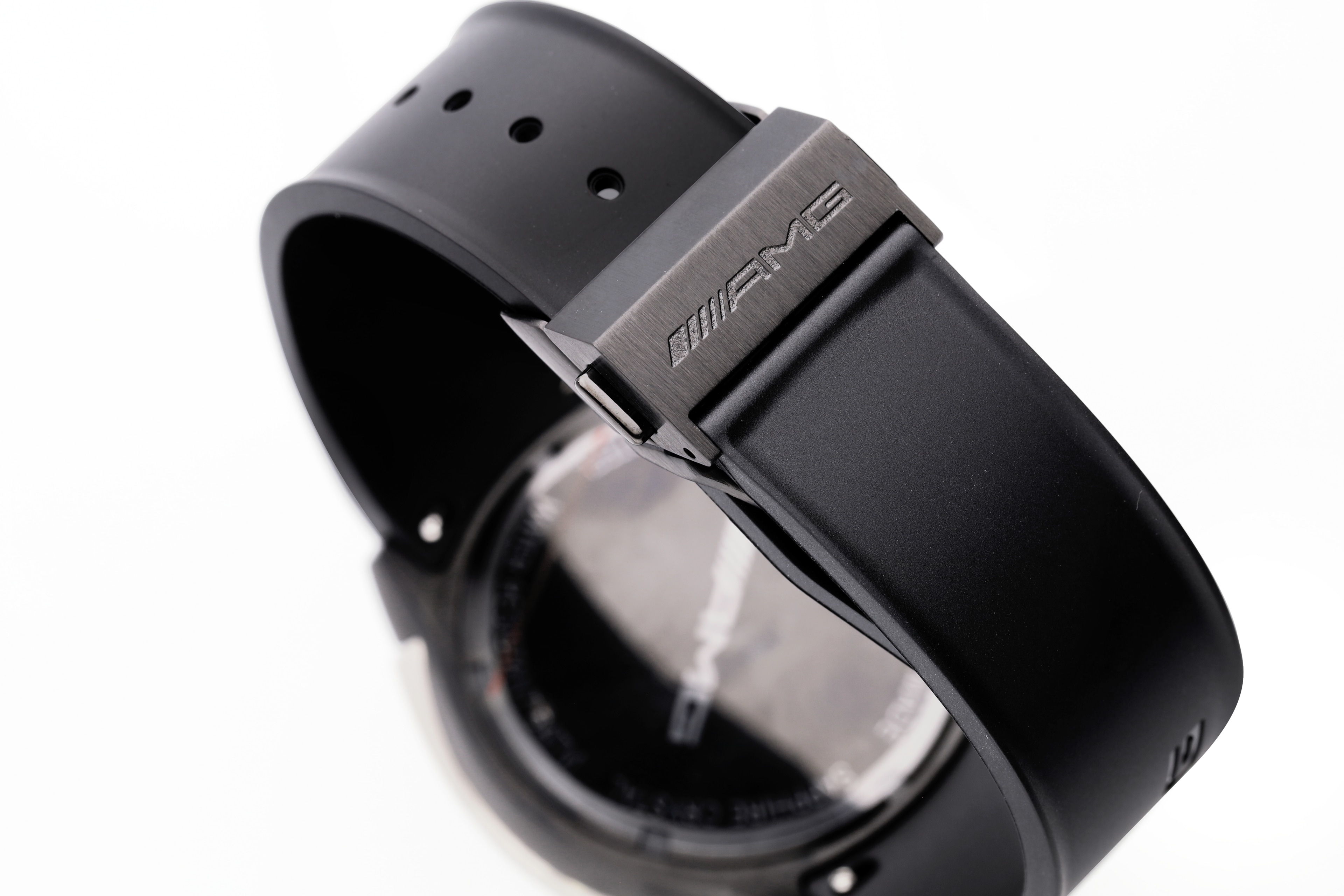 Armbanduhr, Herren, AMG, Essentials Chronograph - schwarz / anthrazit / rot, Edelstahl / Titan / Kautschuk