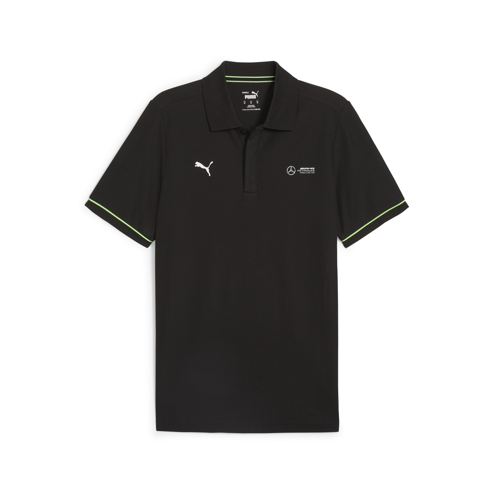 Poloshirt Herren, Mercedes-AMG F1 - schwarz, XS Poloshirt Herren, Mercedes-AMG F1 - schwarz, XS