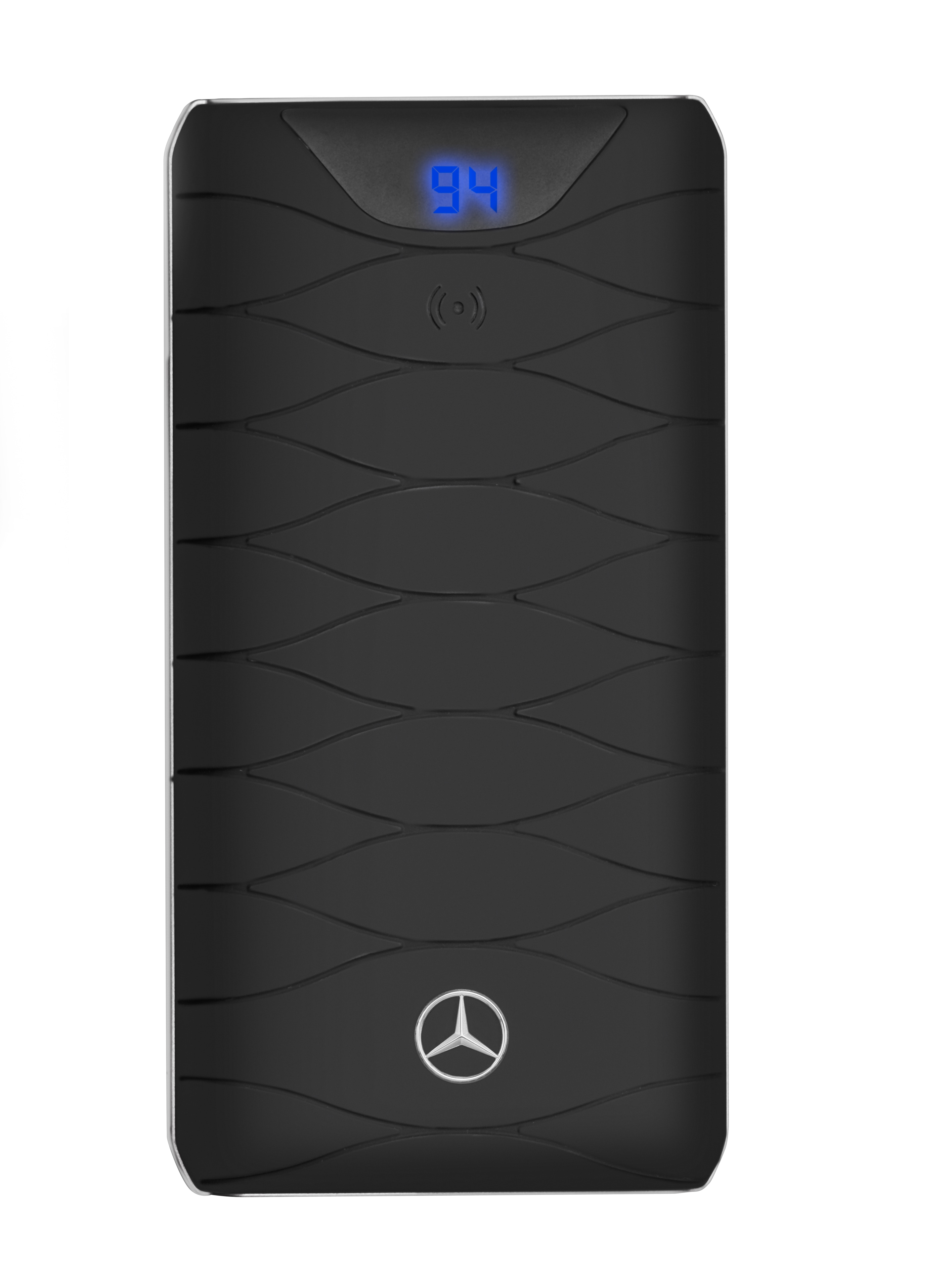 Powerbank, Aufladestation - schwarz / silberfarben, Kunststoff