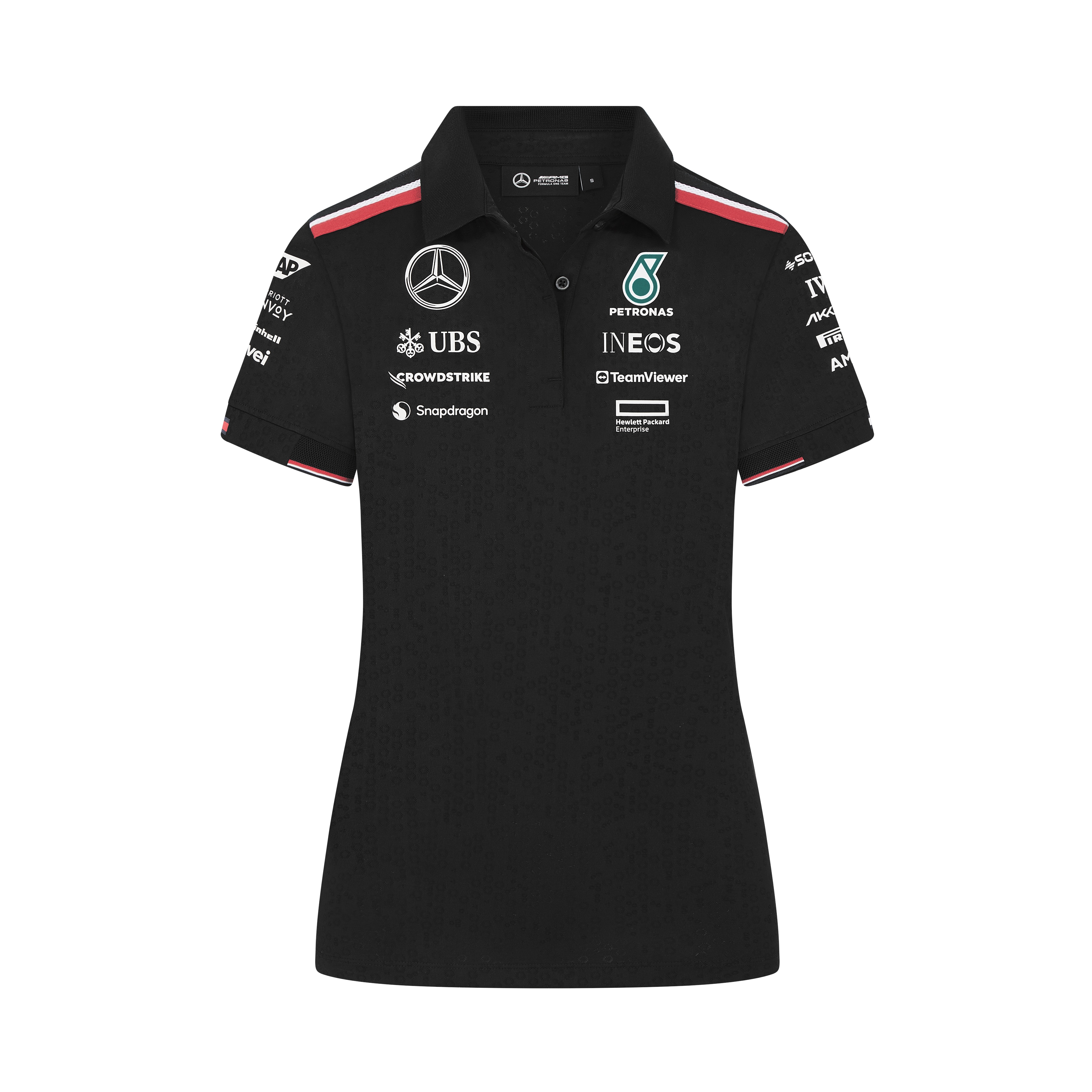 Poloshirt Damen, Team, Mercedes-AMG F1 - schwarz, XS