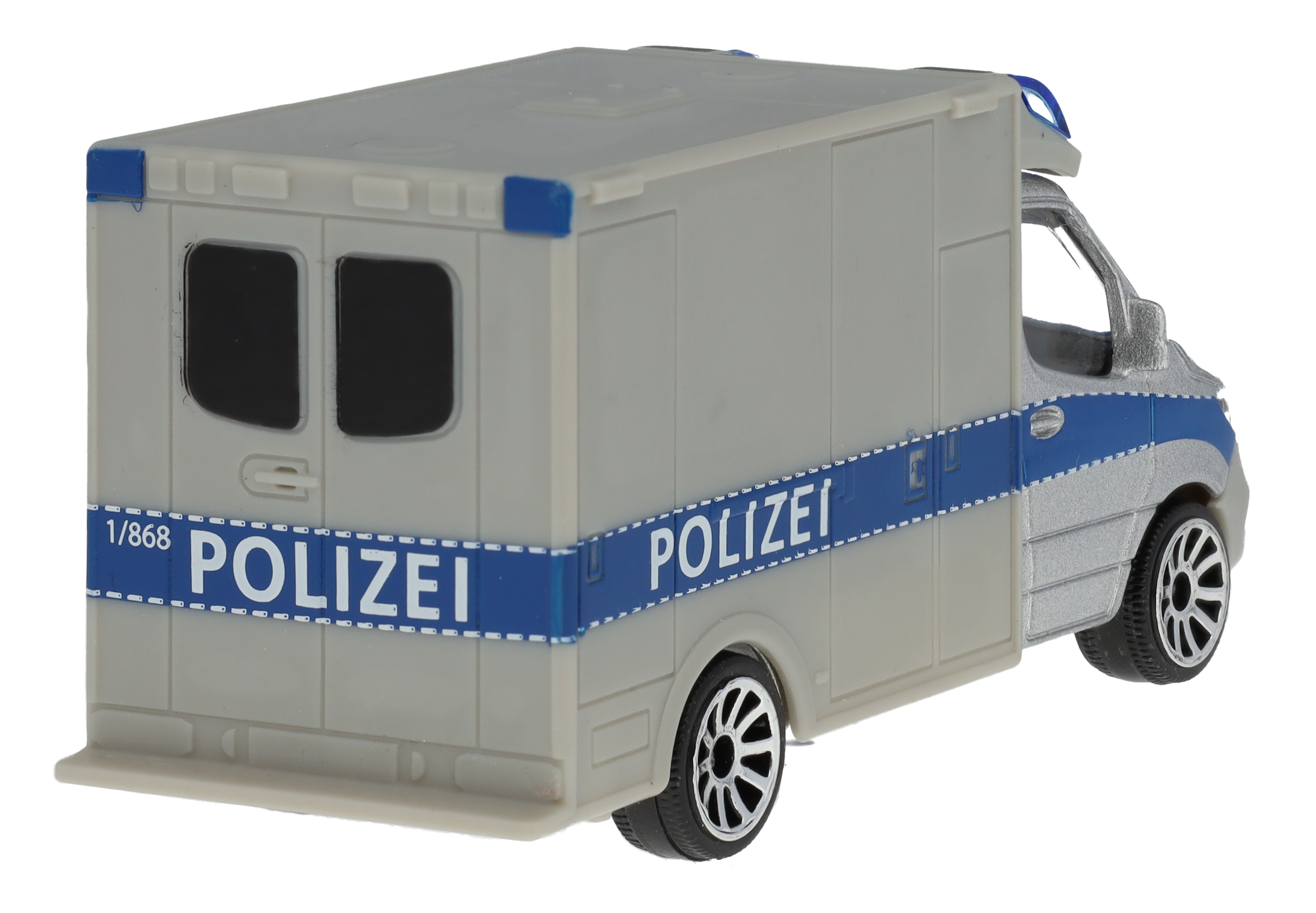 Sprinter, Polizei - silberfarben, Majorette, 7,62 cm (3 Zoll) Sprinter, Polizei - silberfarben, Majorette, 7,62 cm (3 Zoll)