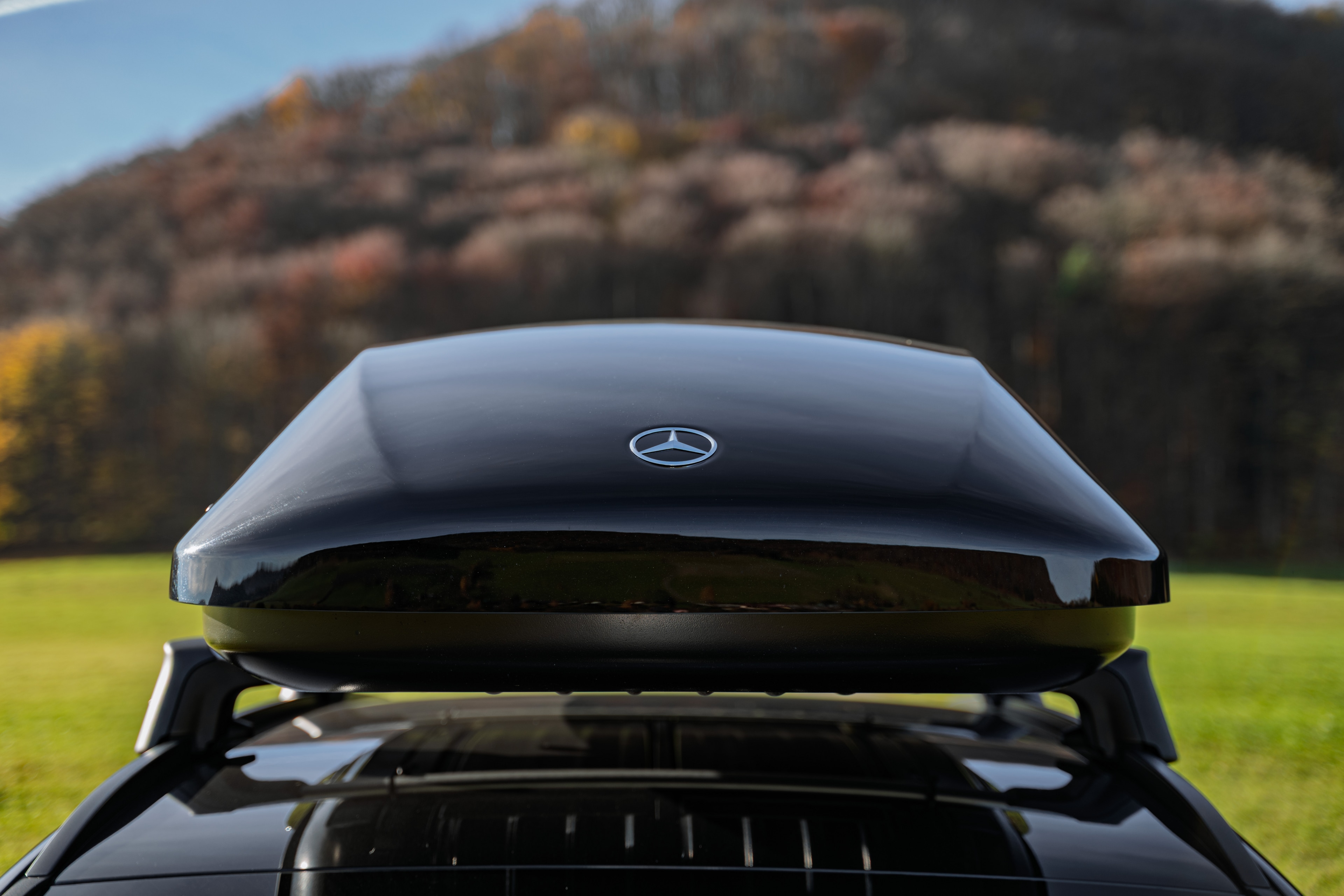 Mercedes-Benz Dachbox, XL, 590 Liter - Kunststoff, schwarz, Lack, glänzend