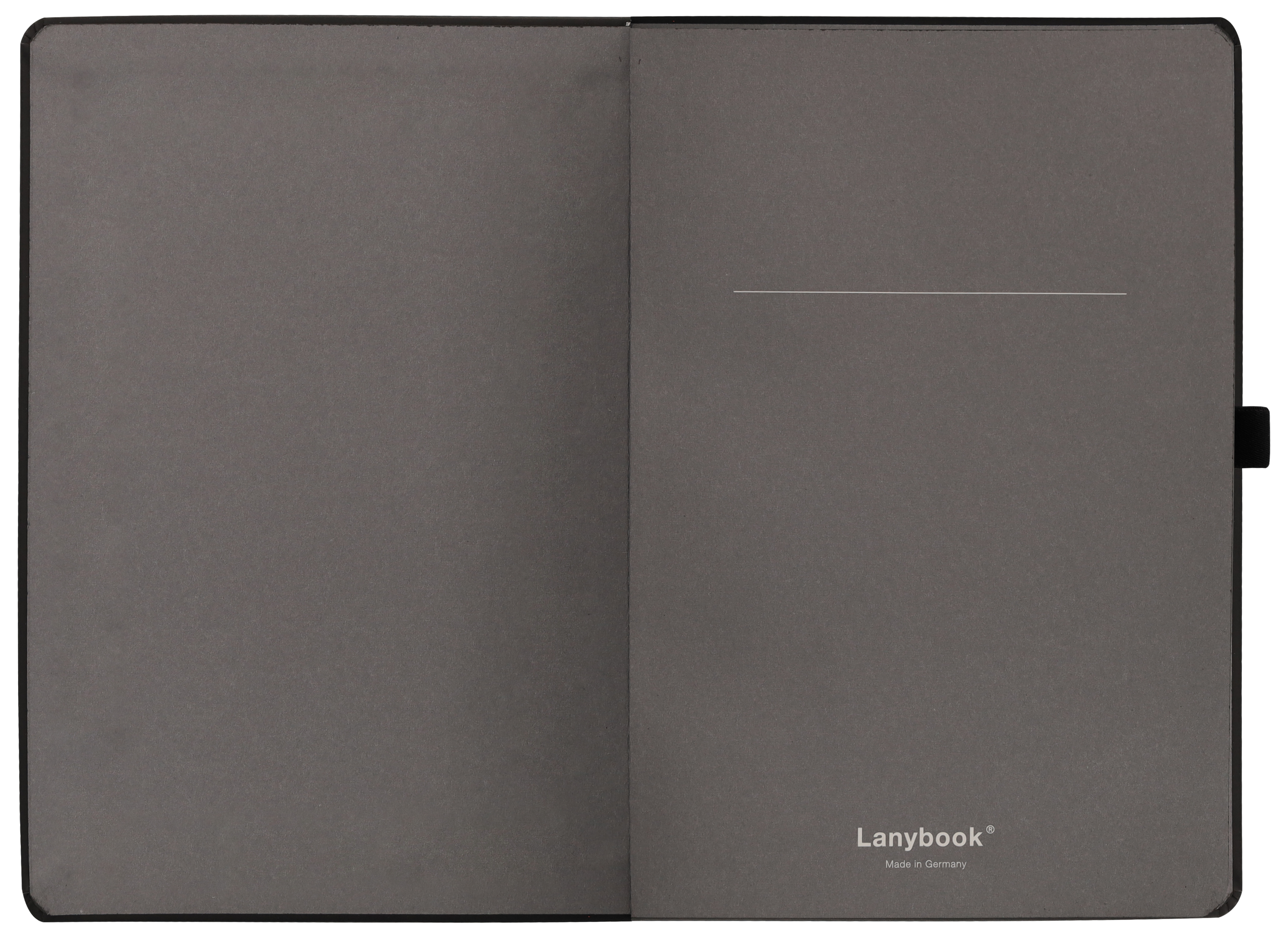 AMG Lanybook - schwarz, Apfelleder (vegan), Lanybook