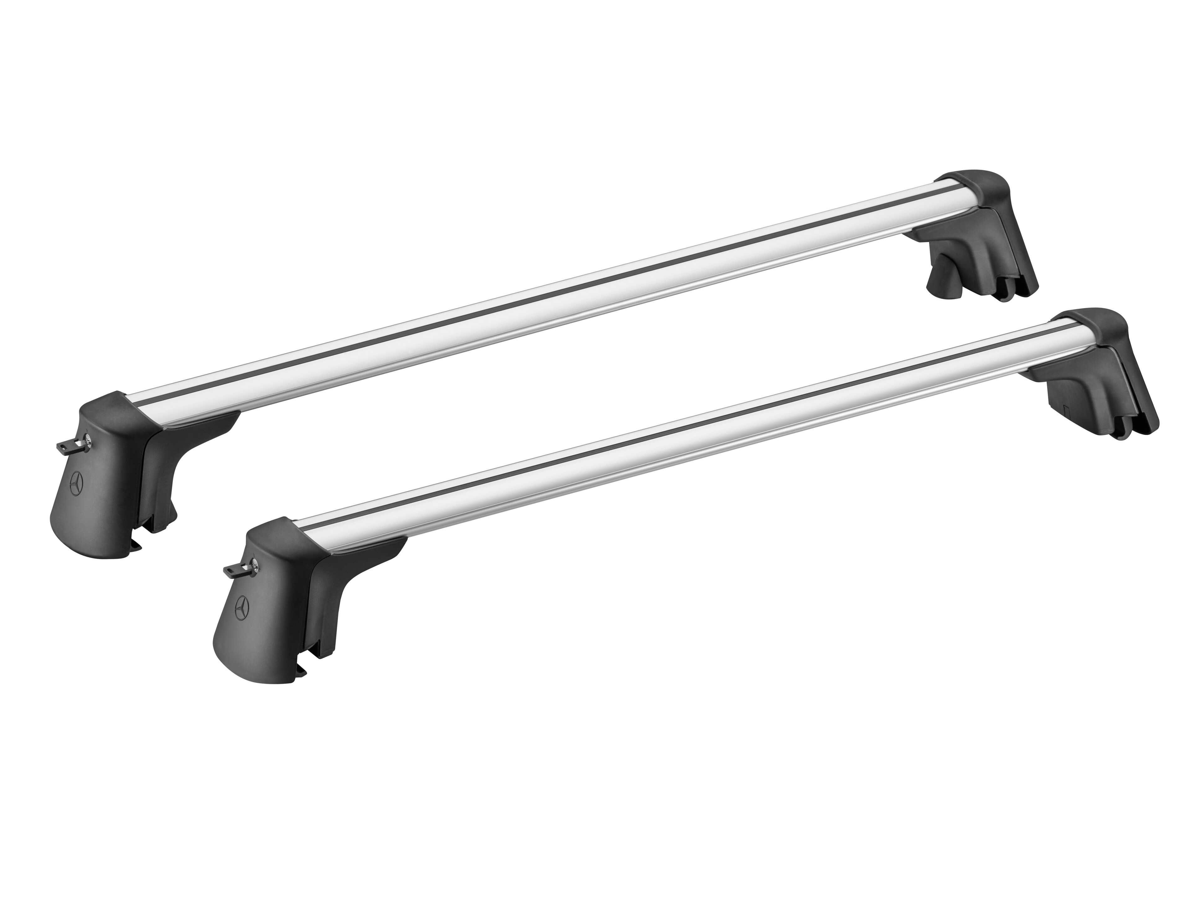Relingträger - Aluminium / Kunststoff, silberfarben / schwarz