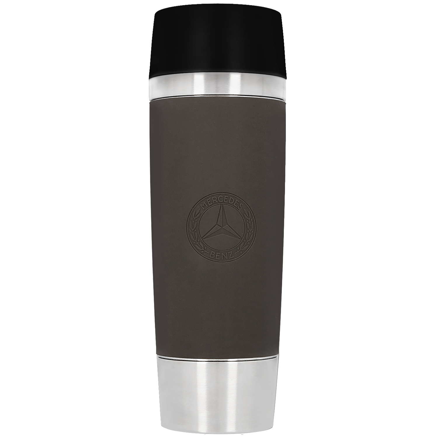 Isolierbecher - braun, Edelstahl / Silikon / Kunststoff, emsa, 500 ml